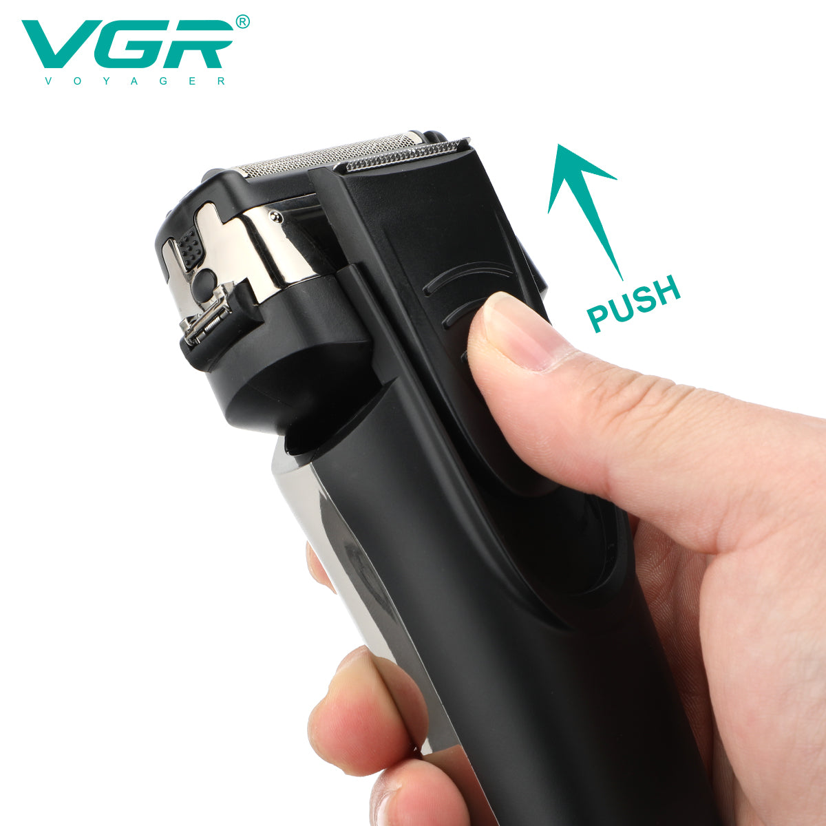 VGR Rasoio Elettrico Professionale | Batteria | Ricaricabile | Barba | Capelli V-333