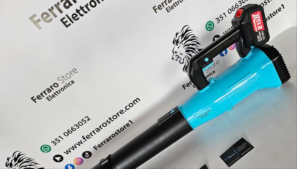 Soffiatore, Doppia Batteria 21v, 7 Modalitá Diverse