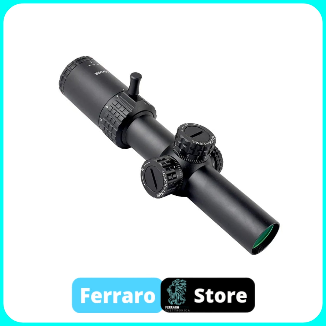 1-5x24 IR Optics - Red & Green, Airsoft Aiming, Rifle Scope