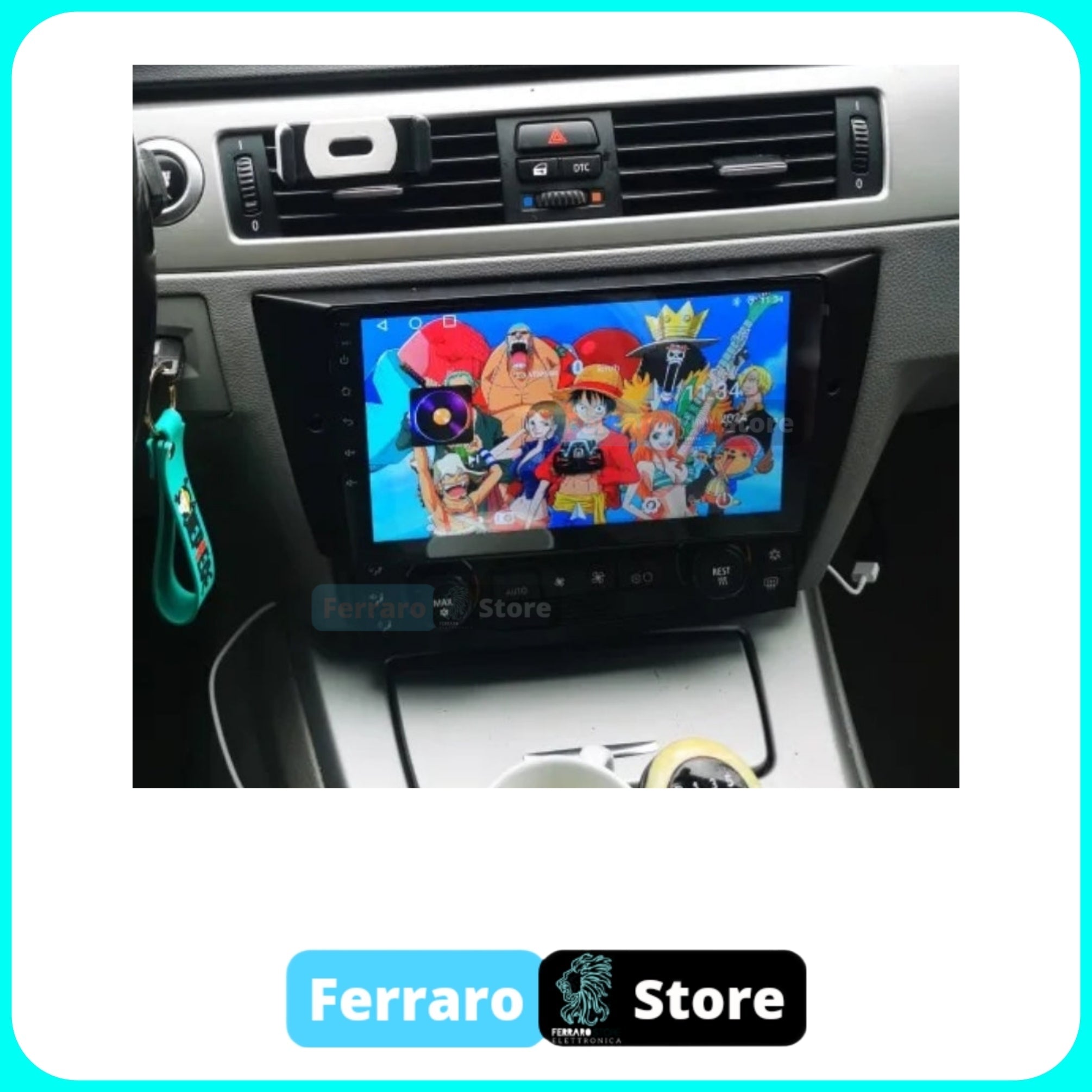 Kit Montaggio Autoradio 9"Pollici BMW Serie 3, E90-E91-E92-E93 (Dal 2005+) Mascherina, Cablaggio Autoradio Android