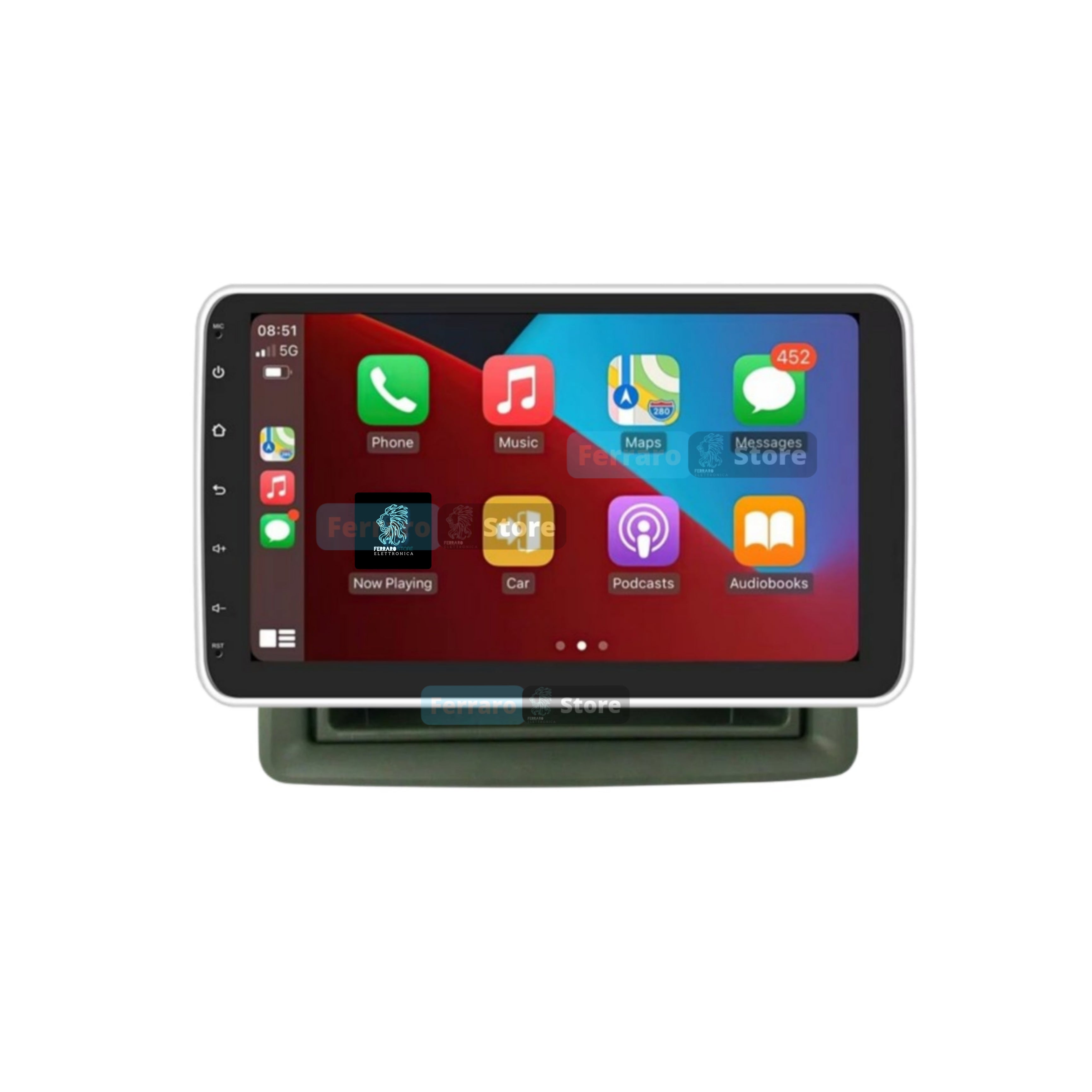Autoradio per Fiat Panda 2a Serie 10" (2003-2013) Android, Estraibile, Bluetooth, CarPlay, Android Auto, 2GB/6GB/8GB Ram