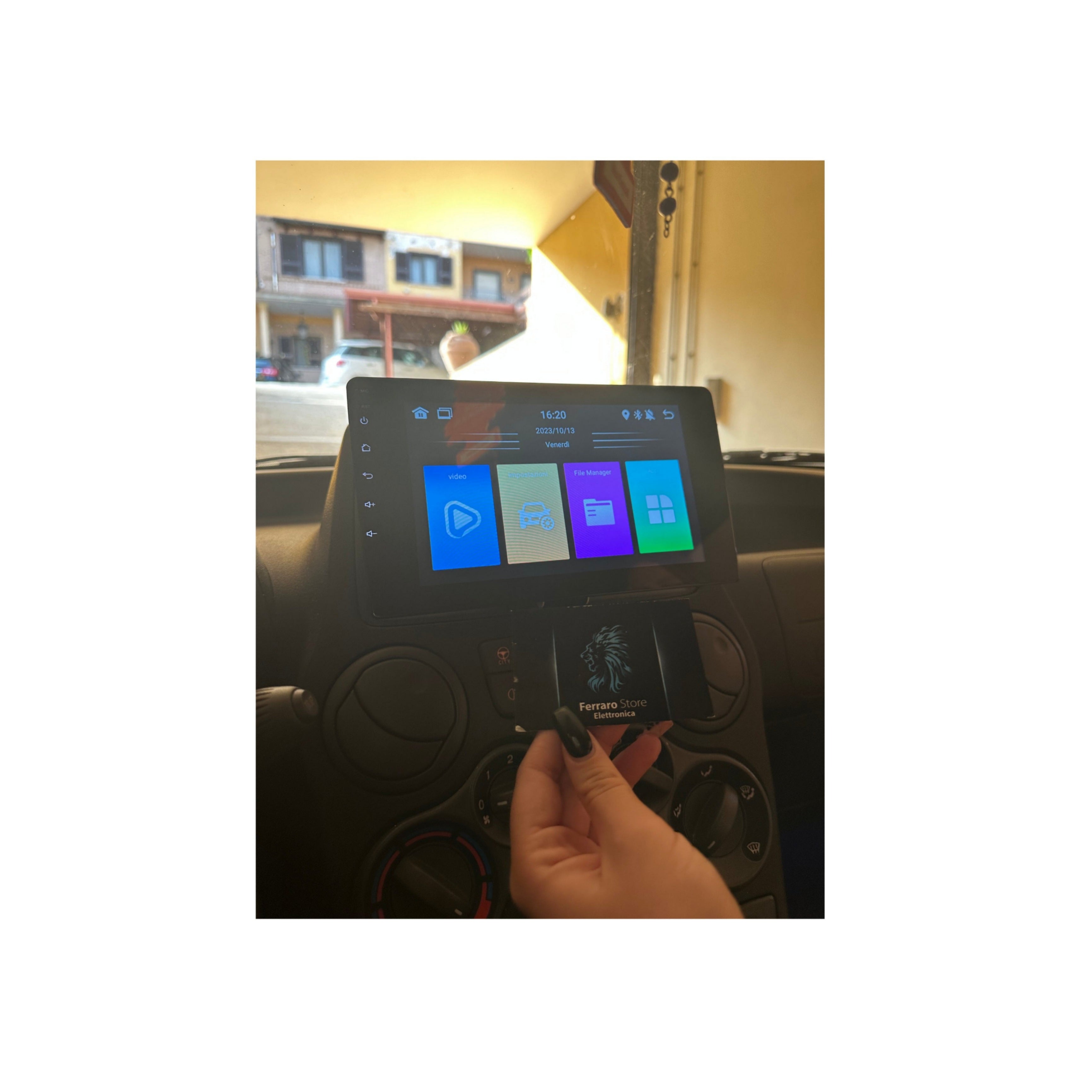 Autoradio per Fiat Panda 2a Serie, 169 1Din 9" (2003-2013) Android, Bluetooth, Estraibile, CarPlay, Android Auto, 2/4GB Ram