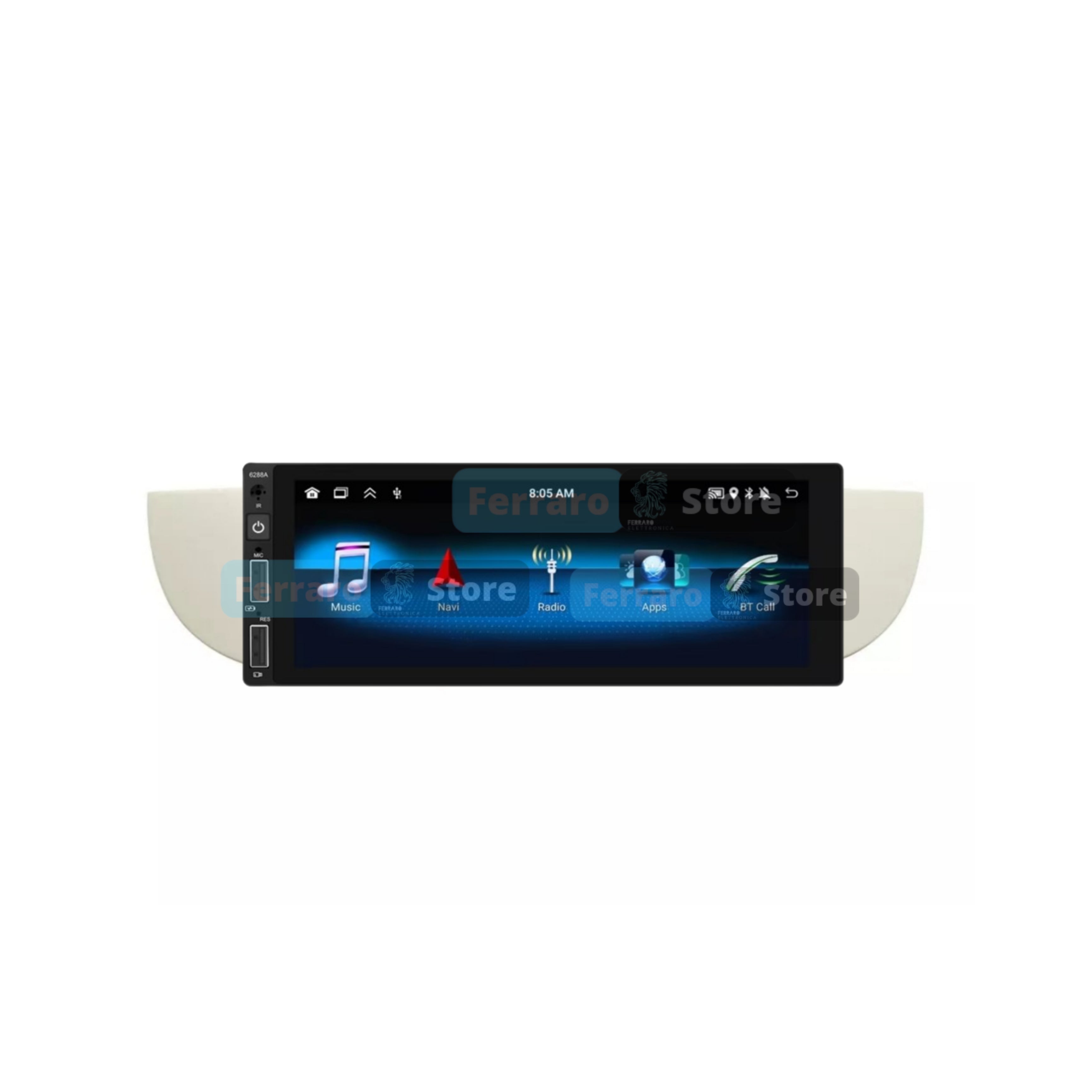 Autoradio per Fiat 500s 6.9" (2007-2014) Android, Bluetooth, CarPlay, Android Auto, 2/32GB Ram