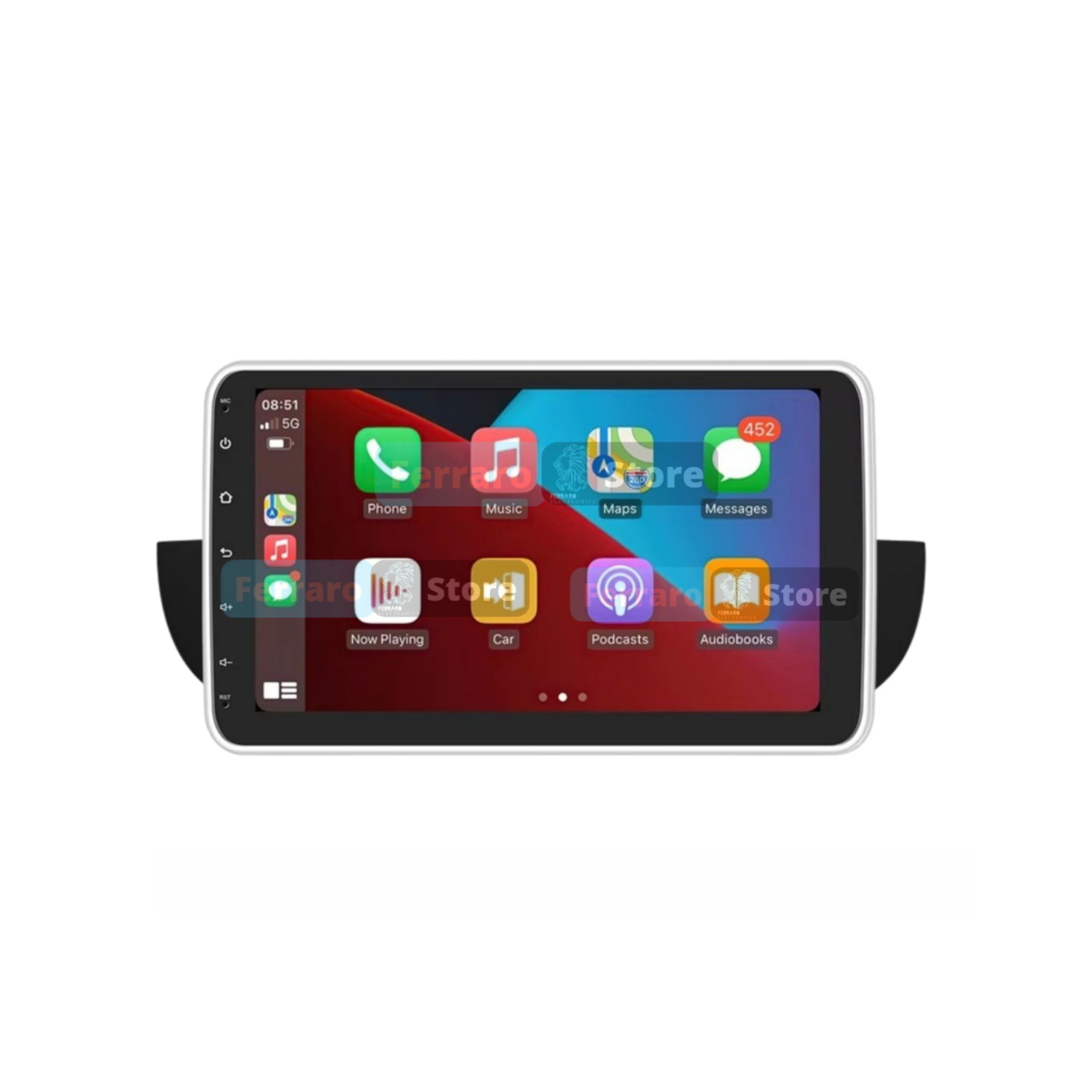 Autoradio per Fiat 500s 10" (2007-2014) Android, Bluetooth, CarPlay, Android Auto, 2GB/6GB/8GB Ram
