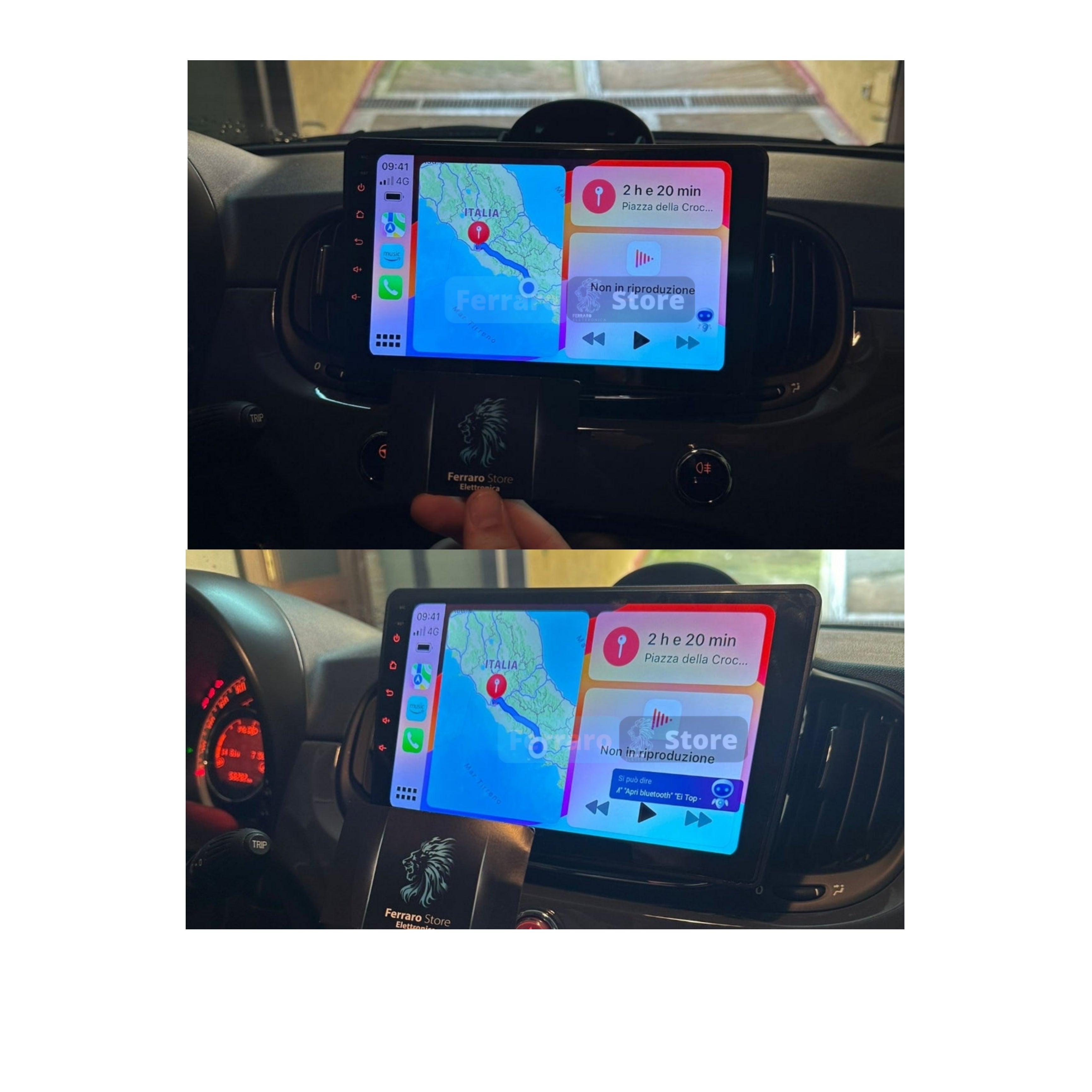 Autoradio per Fiat 500s 9" (2016 in Poi) Android, Bluetooth, CarPlay, Android Auto, 2GB/4GB/6GB/8GB Ram