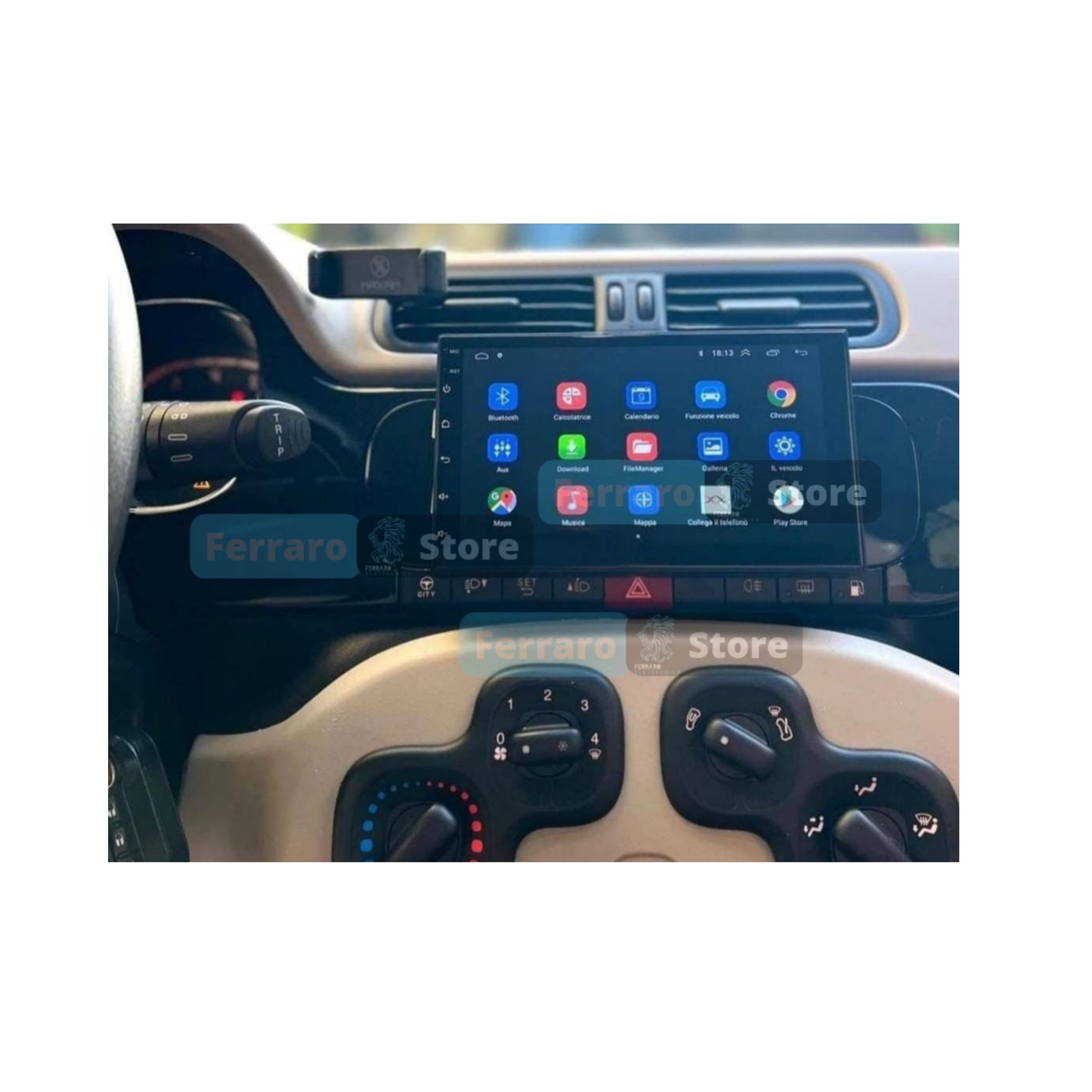 Autoradio per Fiat Panda 3a Serie 7" | Dal 2013> | Android | Bluetooth | CarPlay | Android Auto | 2/4/8GB Ram