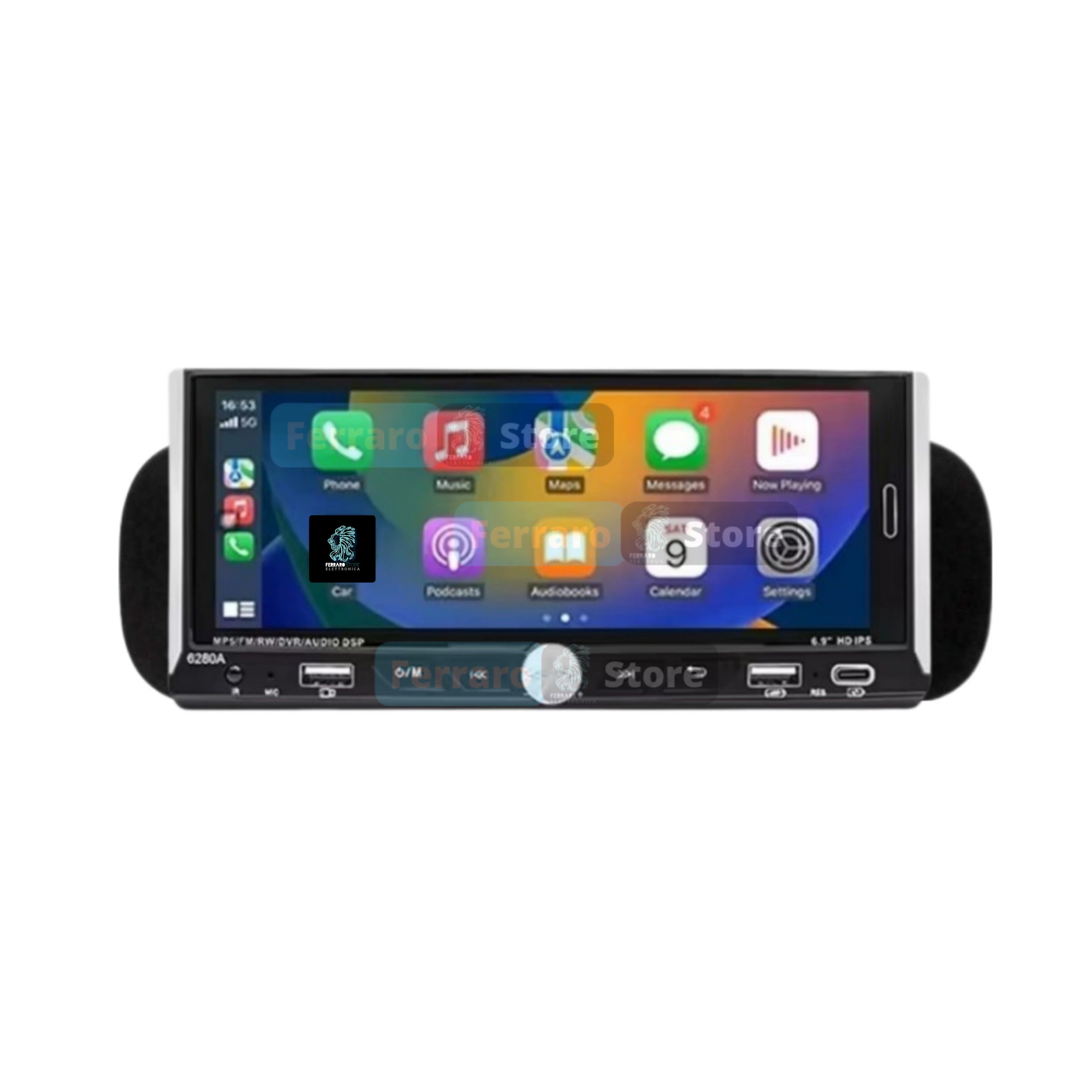 Autoradio per Fiat Panda 3a Serie 6.9" (Dal 2013+) Android, Bluetooth, CarPlay, Android Auto, 2/32GB Ram