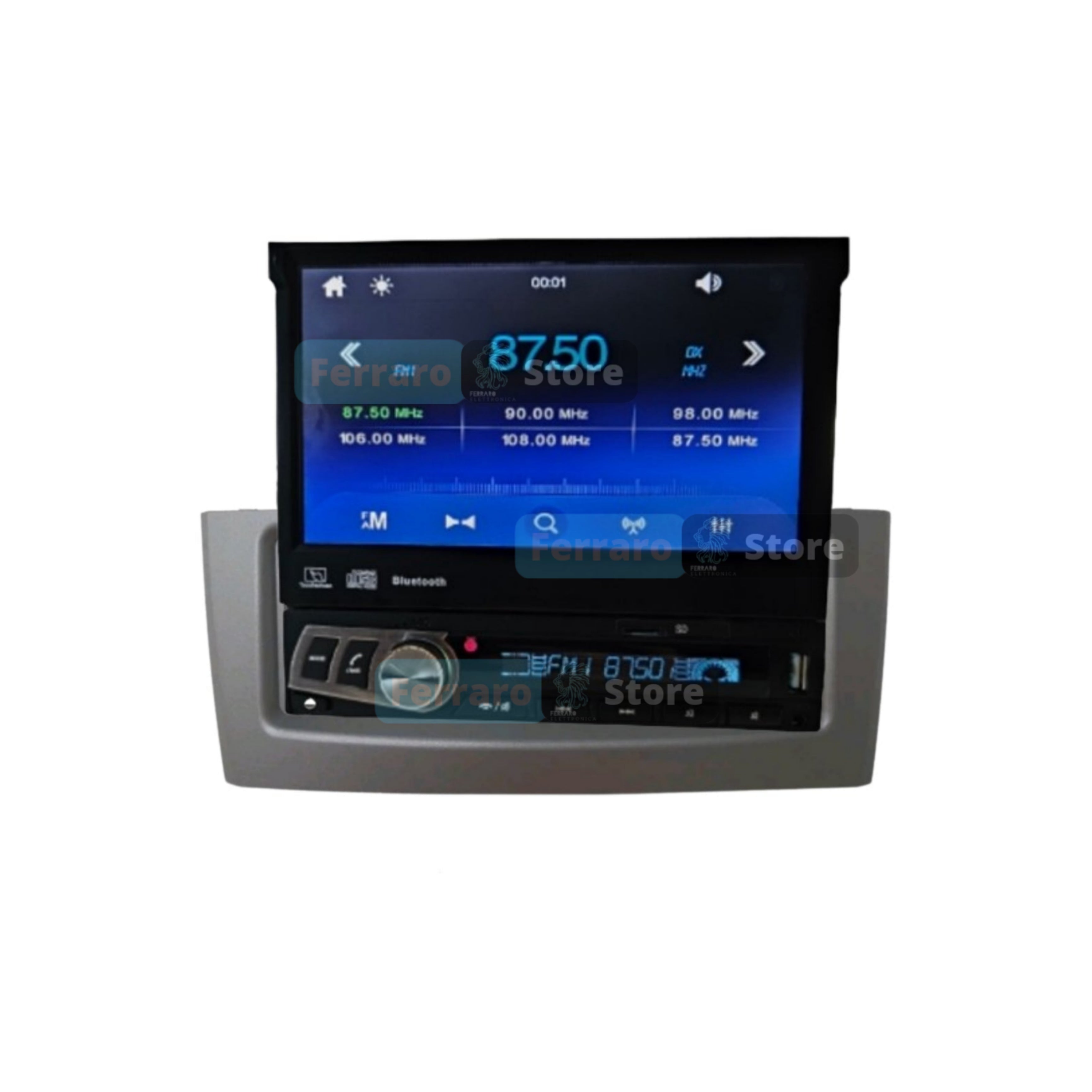 Autoradio per Fiat Grande Punto 7" | 2005-2009 | Bluetooth | Radio | USB | Mirror Link