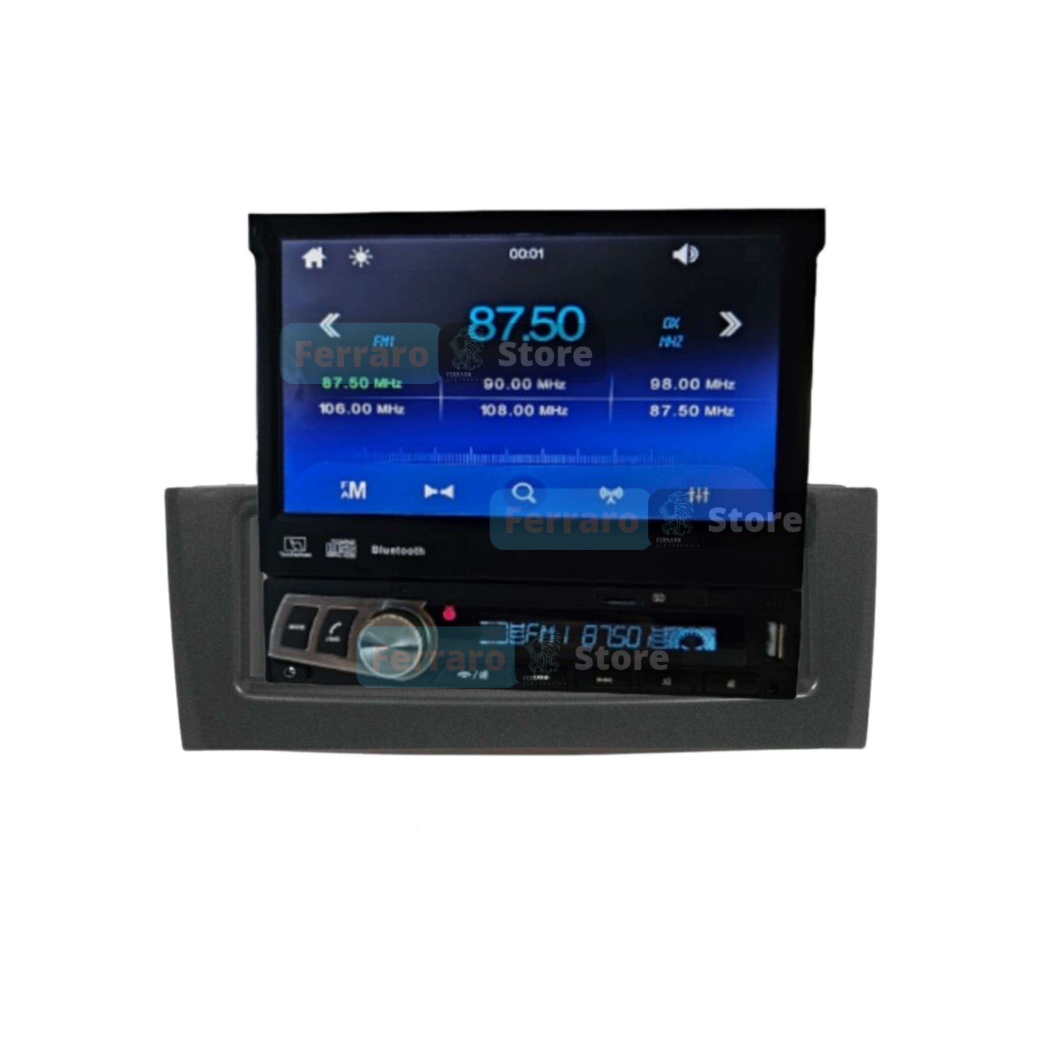 Autoradio per Fiat Grande Punto 7" | 2005-2009 | Bluetooth | Radio | USB | Mirror Link