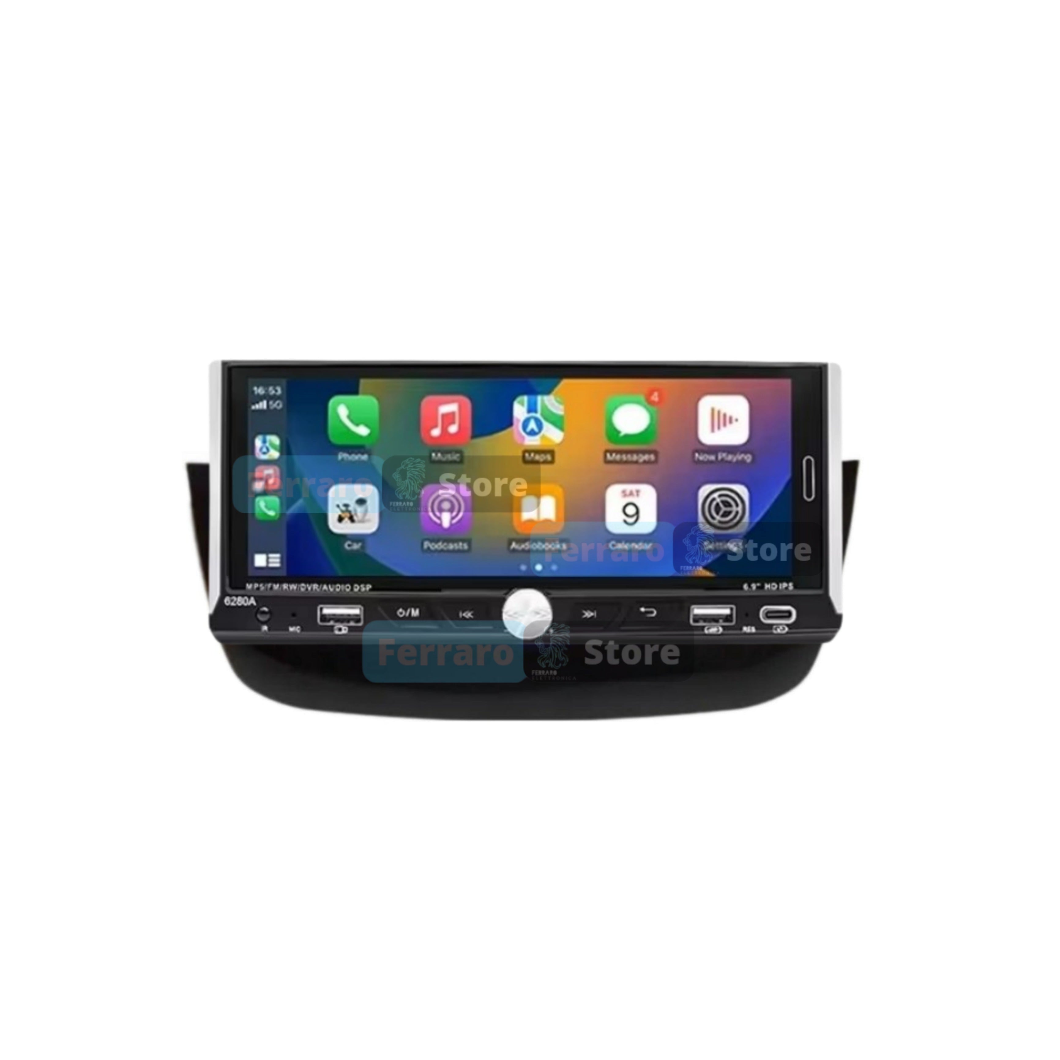 Autoradio per Fiat Punto Evo 6.9" (Dal 2009+) Android, Bluetooth, CarPlay, Android Auto, 2/32GB Ram