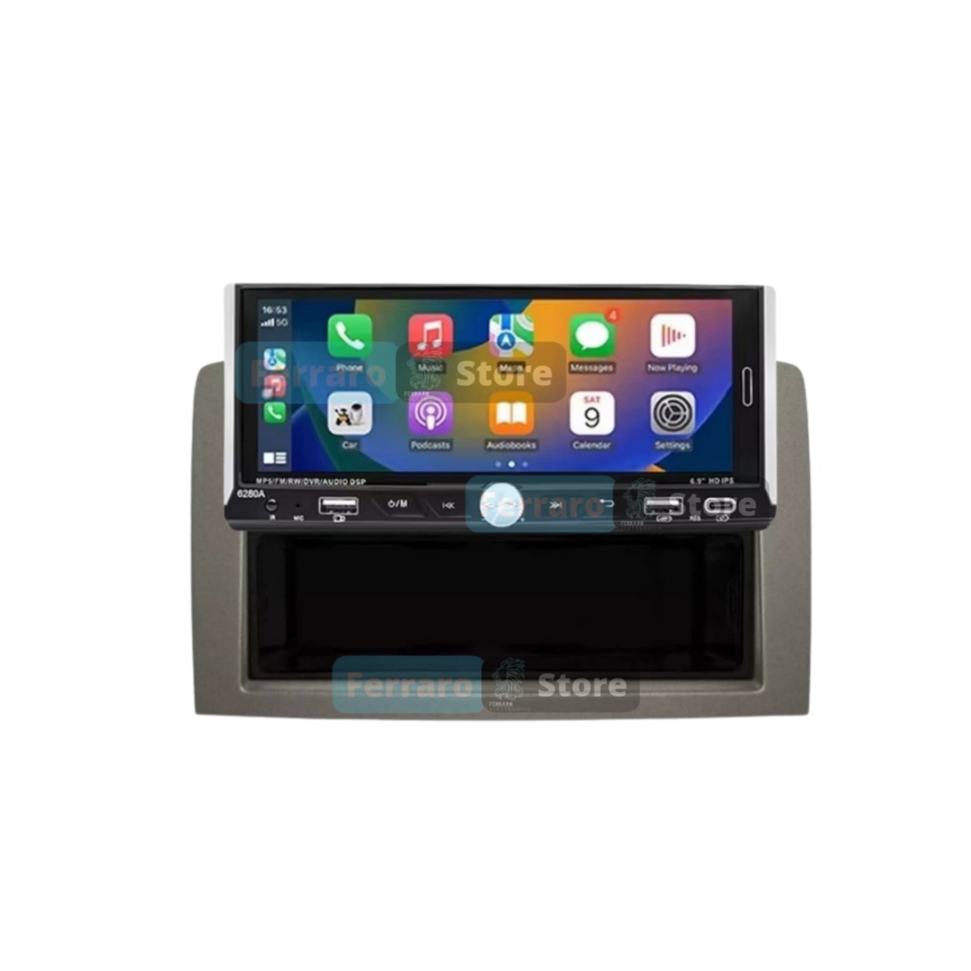 Autoradio per Fiat Idea, Lancia Musa 6.9" (Dal 2003+) Android, Bluetooth, CarPlay, Android Auto, 2/32GB Ram