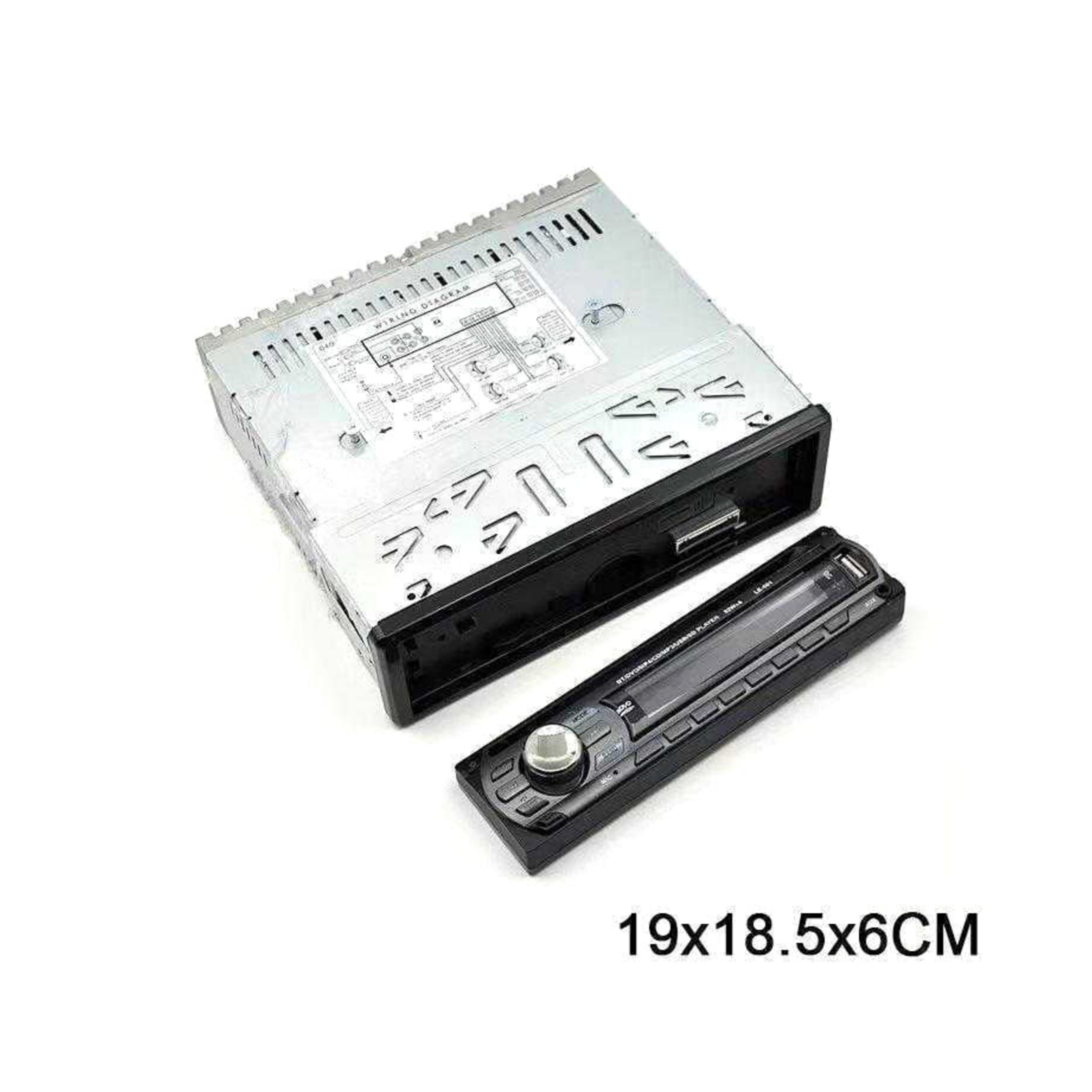 Autoradio Universale 1Din, Bluetooth, Frontalino Estraibile, USB, Aux, 50Wx4, MP3, MP4