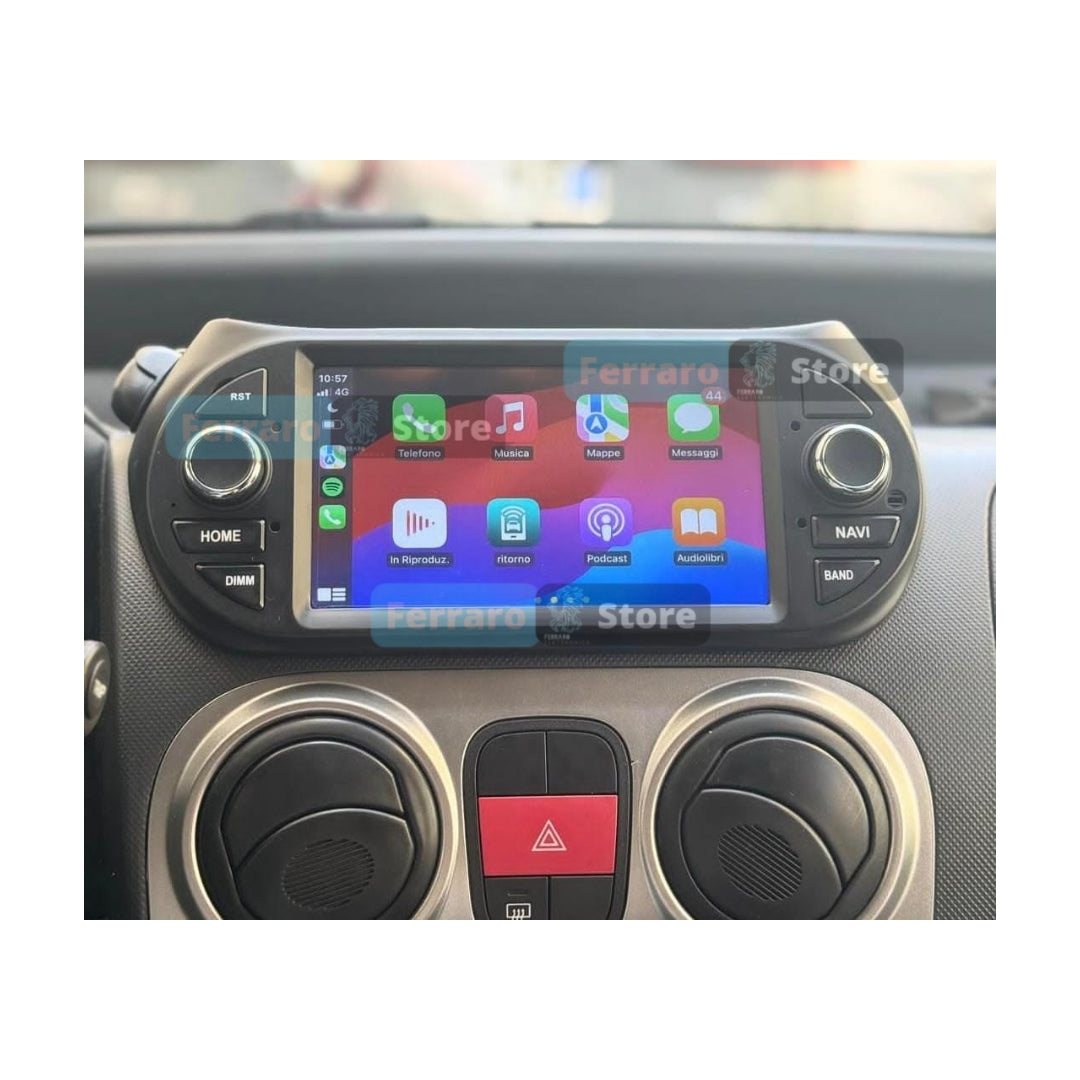 (PRENOTA) Autoradio per Fiat Qubo 7", Citroen Nemo, Peugeot Bipper (2008 - 2017) Android, Bluetooth, CarPlay, Android Auto, 4GB/8GB Ram