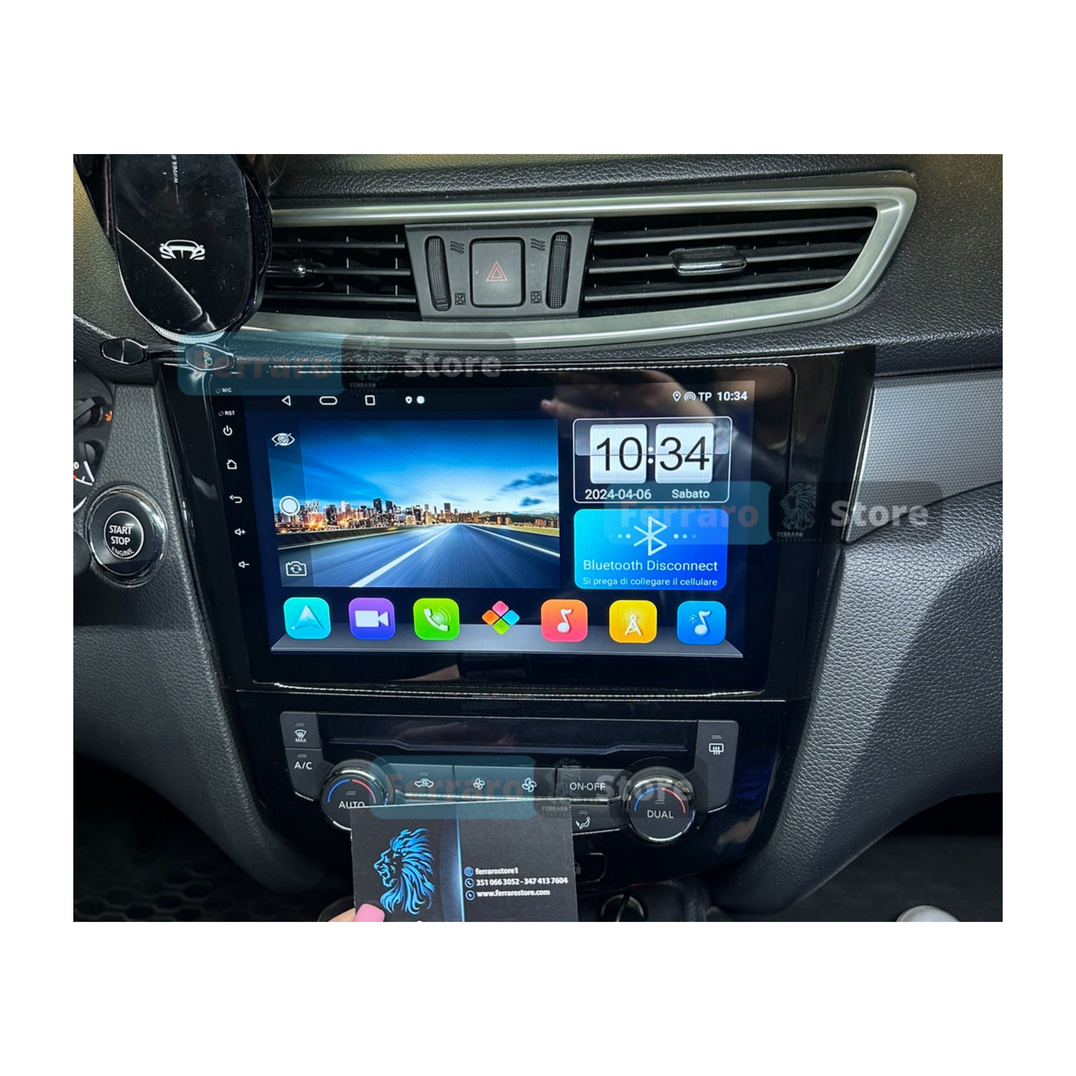 Autoradio per Nissan Qashqai J11, x-Trail 3 T32 10.1" (2013-2019) Android, Bluetooth, CarPlay, Android Auto, 2GB/4GB/8GB Ram