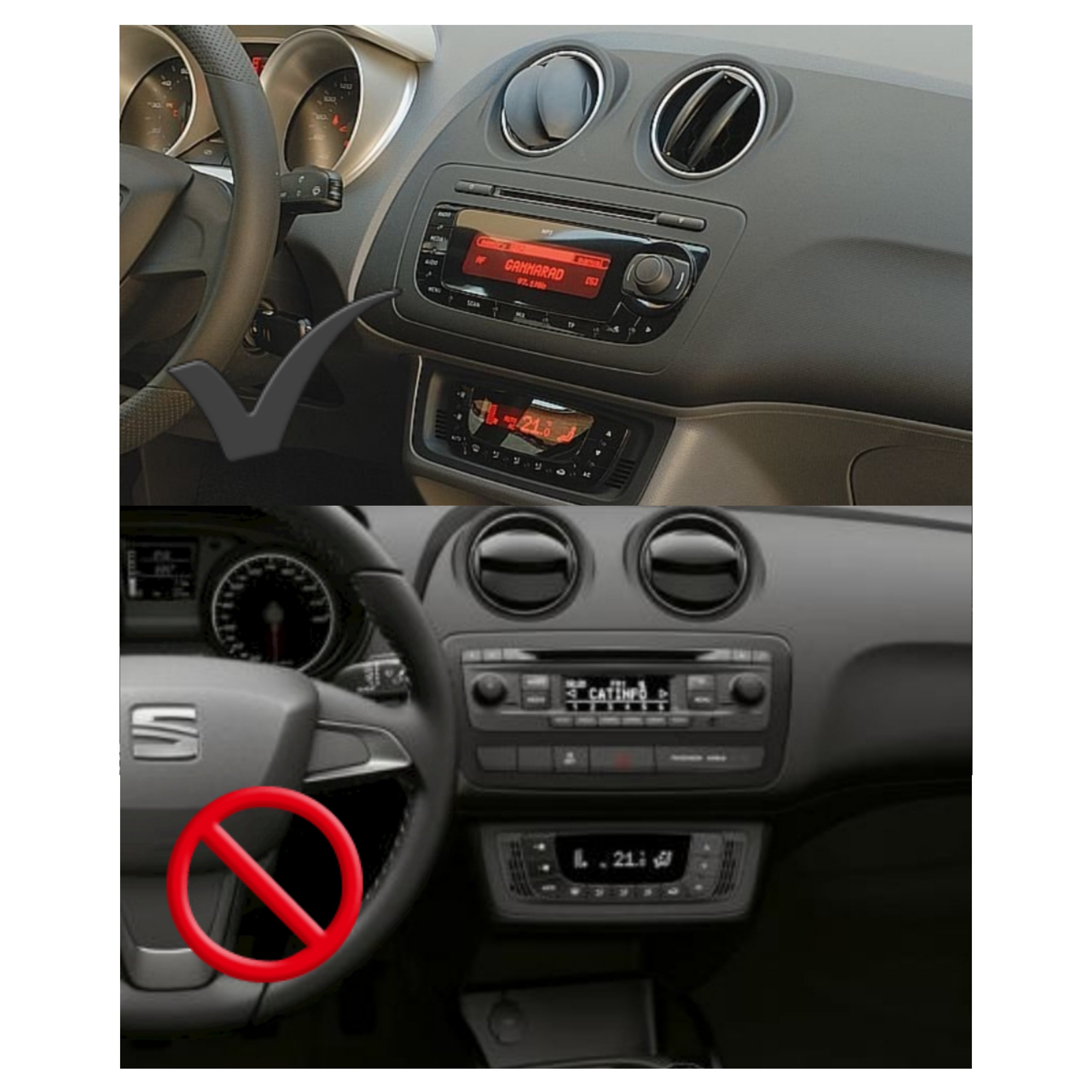 Autoradio per Seat Ibiza 6 7"| 2008-2017 | Android | Motorizzato | Bluetooth | CarPlay | Android Auto | 2/32GB Ram