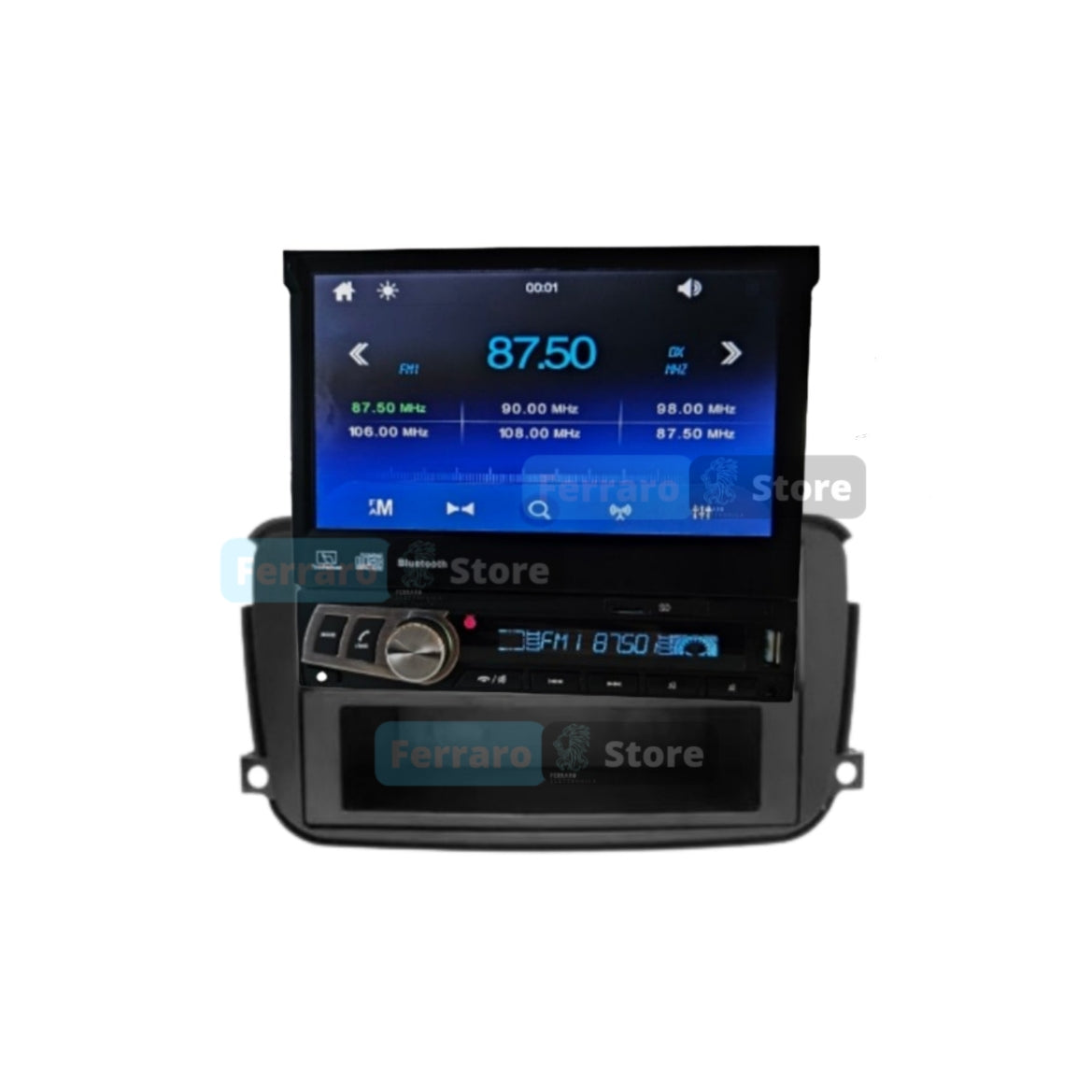 Autoradio per Smart 451 7" (2002-2015) Bluetooth, Motorizzato, USB, Mirror Link