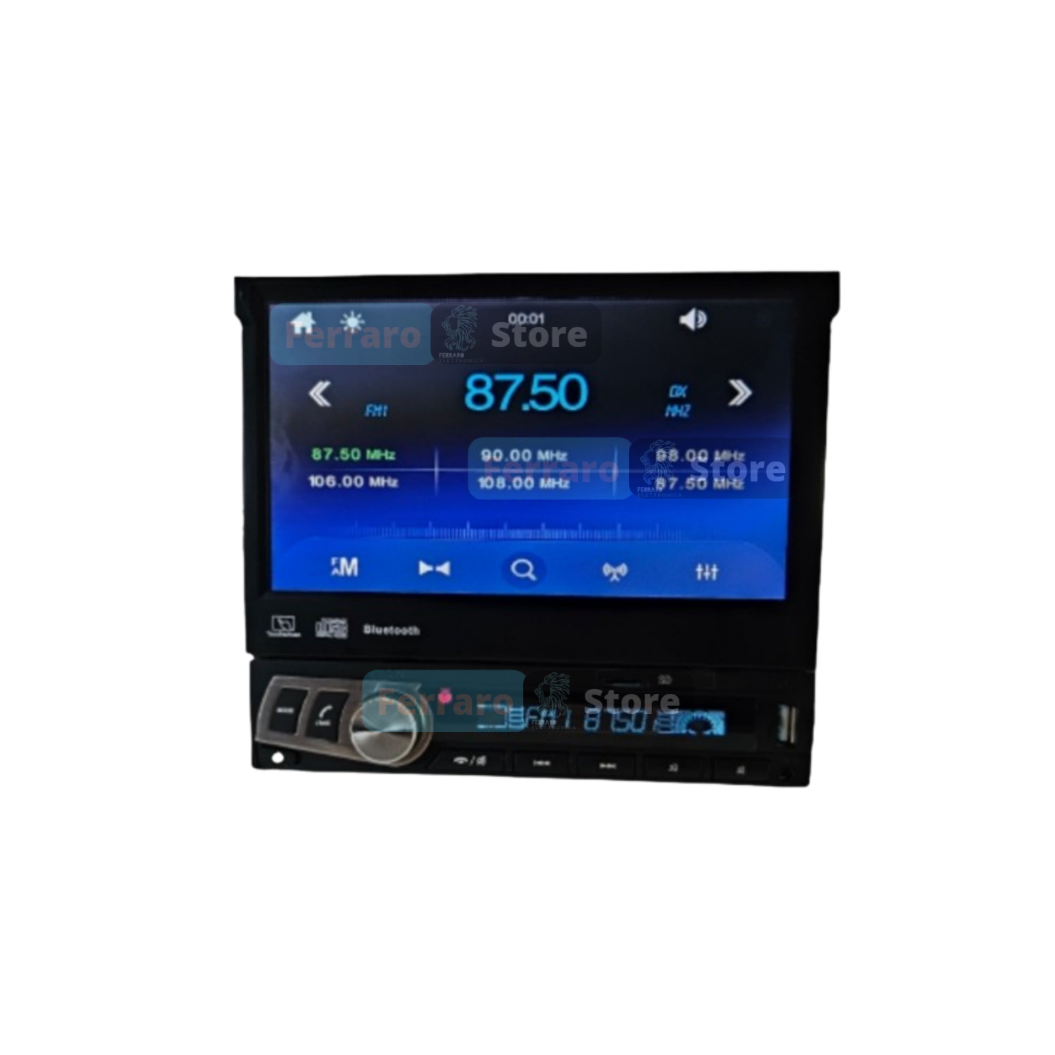 Autoradio per Renault Master, Nissan NV400, Opel Movano 7" (2010-2019) Bluetooth, Radio, USB, Mirror Link
