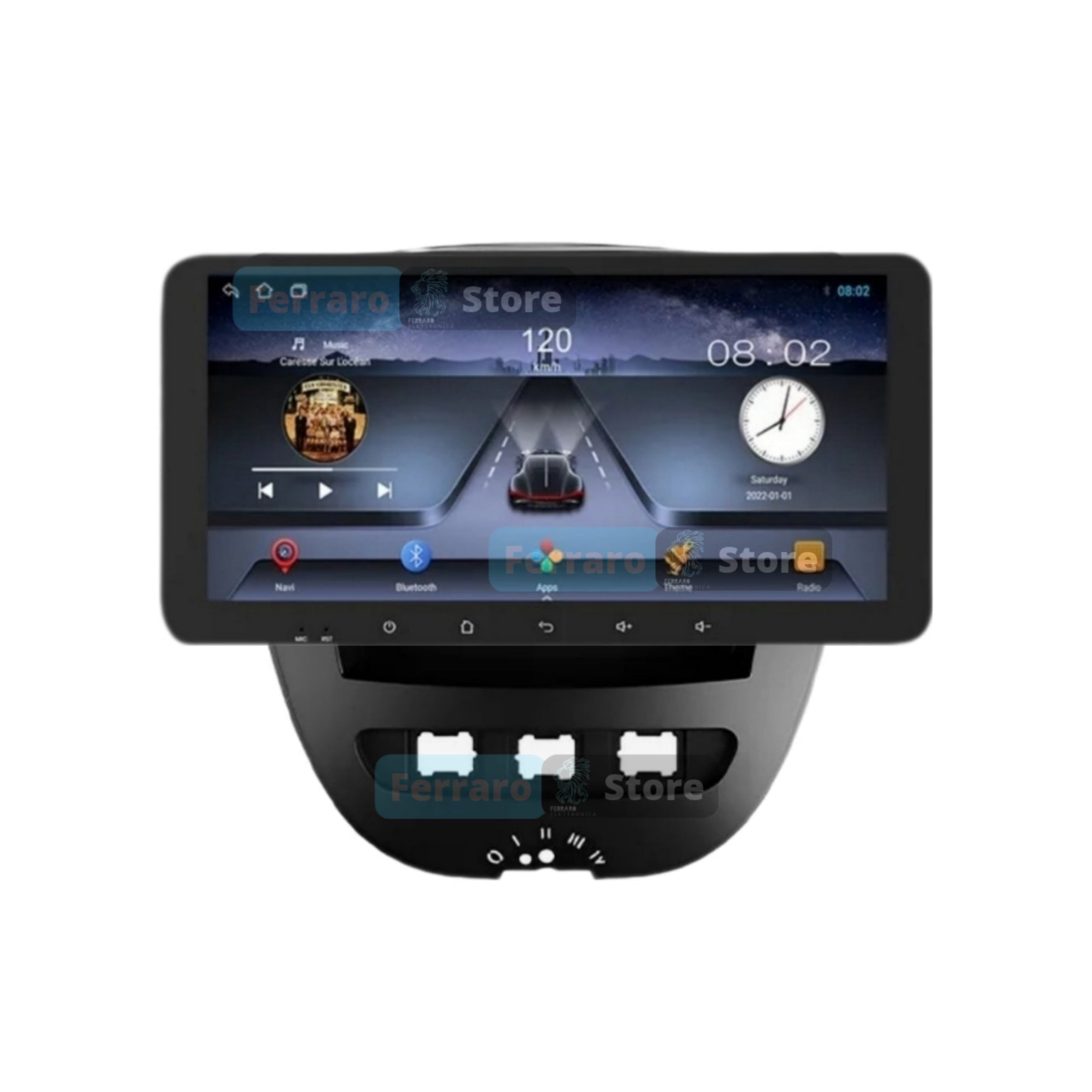 Autoradio per Toyota Aygo | Peugeot 107 | Citroen C1 10.35" | 2005-2014 | Android | Bluetooth | CarPlay | Android Auto | 4/64GB Ram