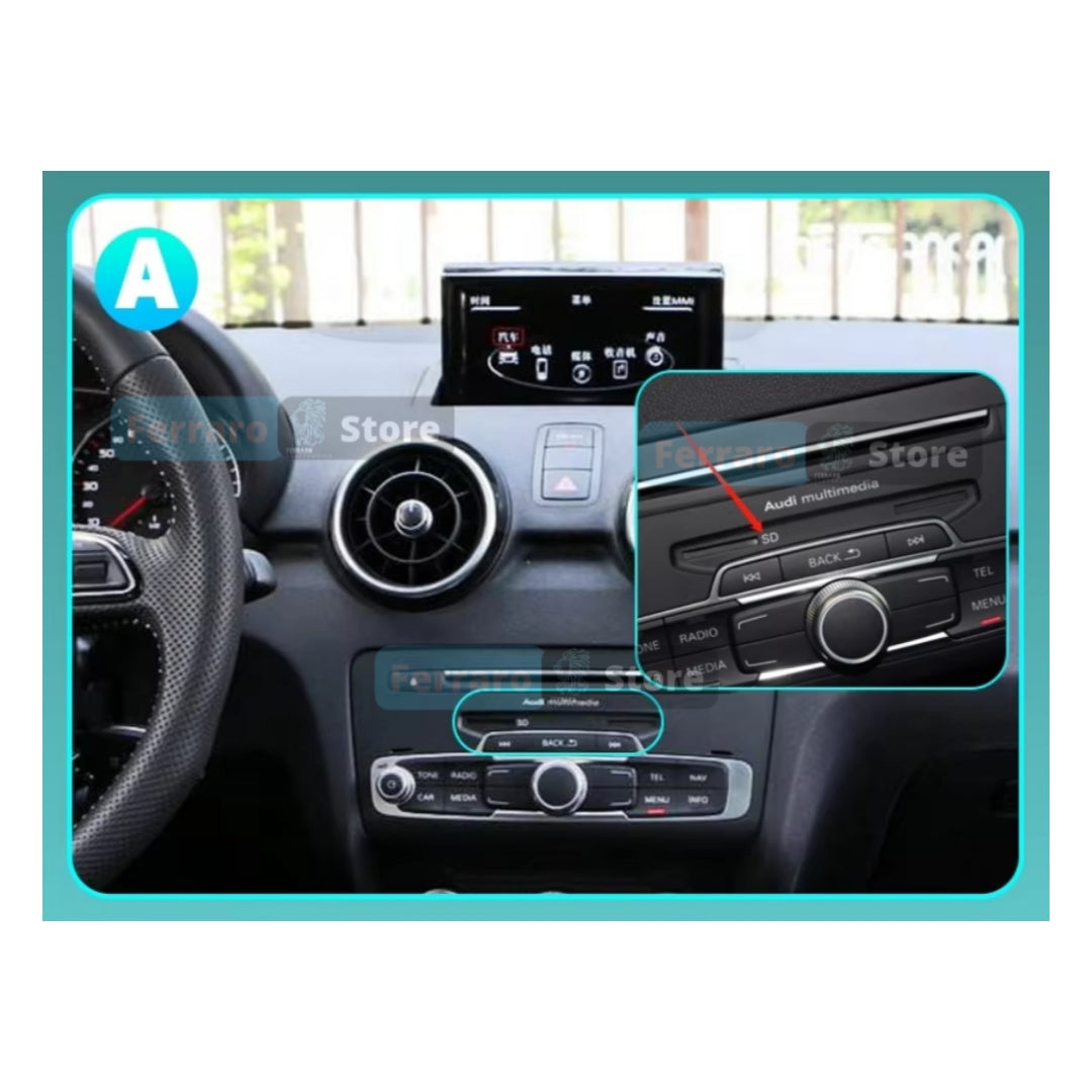 Autoradio per Audi A1, S1, Q2, 10.25" (2012-2020) Android, Bluetooth, CarPlay, Android Auto, 4/64GB RAM