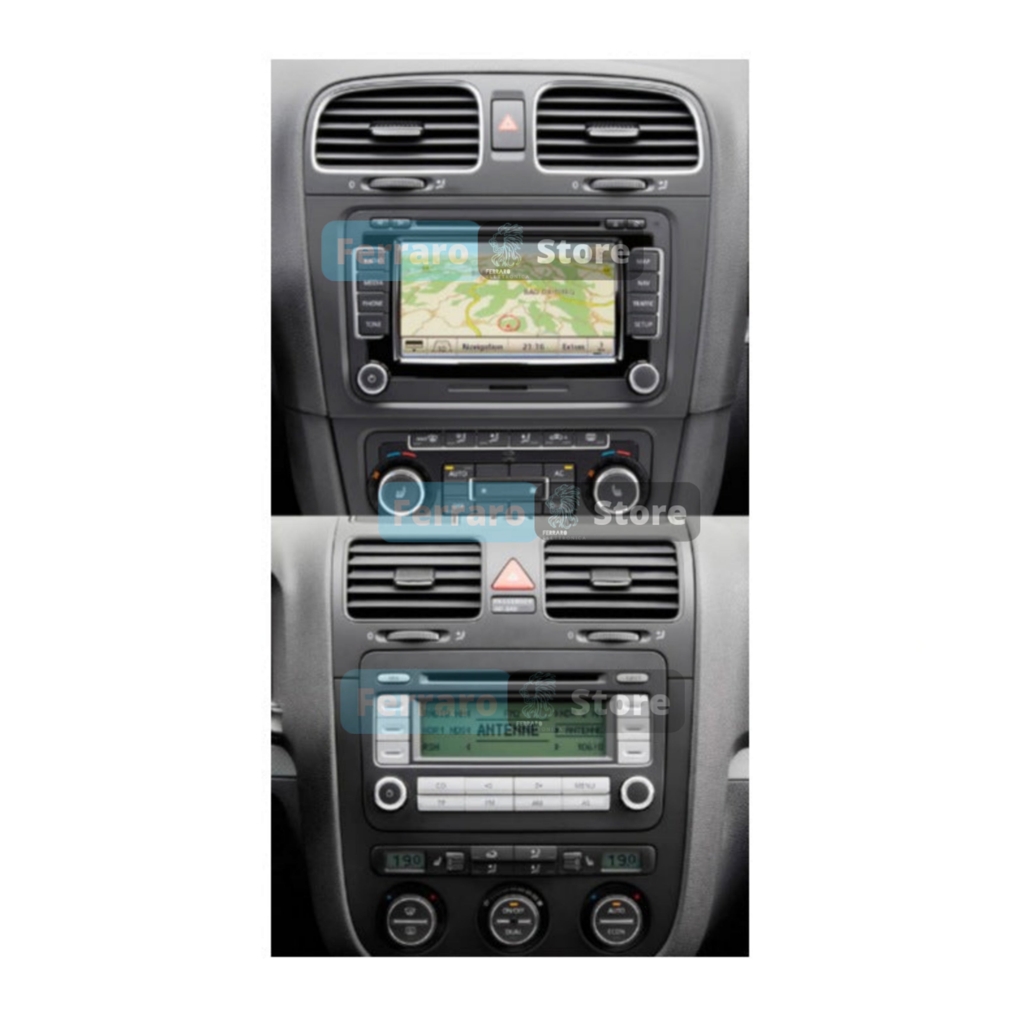 Autoradio per Volkswagen, Seat e Skoda 8", Android, Bluetooth, CarPlay e Android Auto, 2/32GB Ram