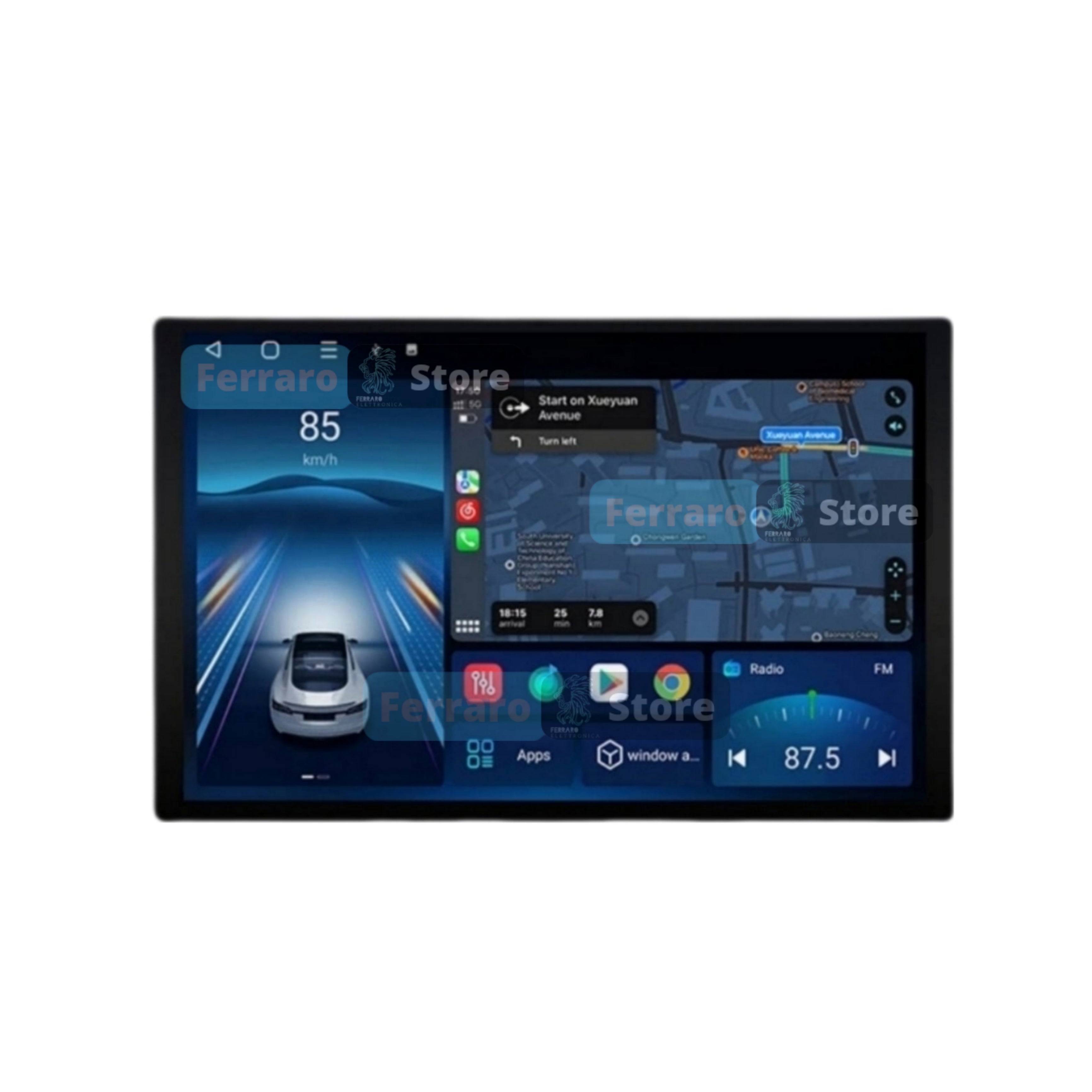 (PRENOTA) Autoradio per Jeep Wrangler 3 JK 11.5" (2010-2018) Android, Bluetooth, CarPlay, Android Auto, 4/64GB RAM