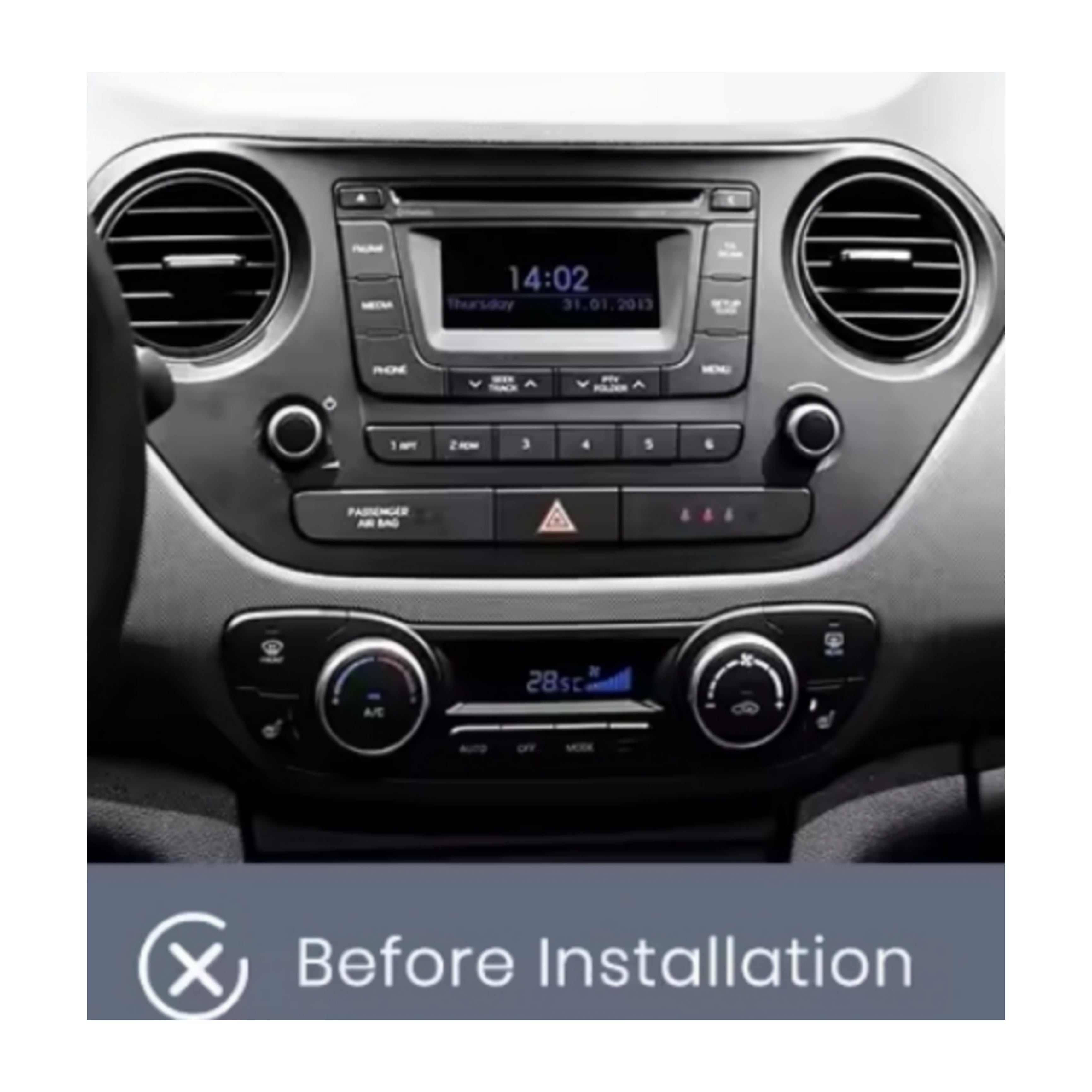 Autoradio per Hyundai Grand i10 7" | 2013-2019 | Android | Bluetooth | CarPlay | Android Auto | 2GB/4GB/6GB/8GB Ram