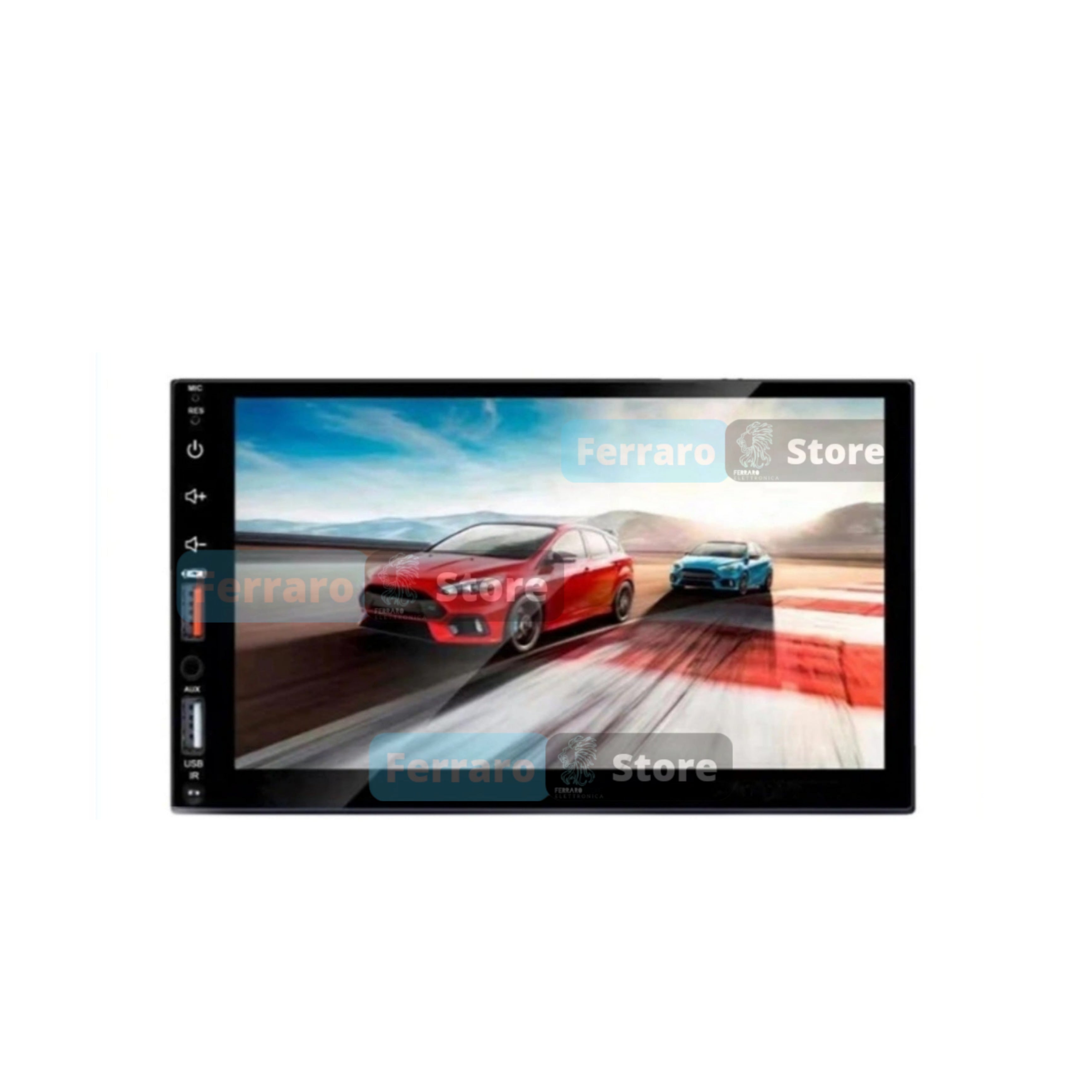 Autoradio Universale Fisso, 2Din 7" Pollici, Bluetooth, Radio, USB, CarPlay e Android Auto