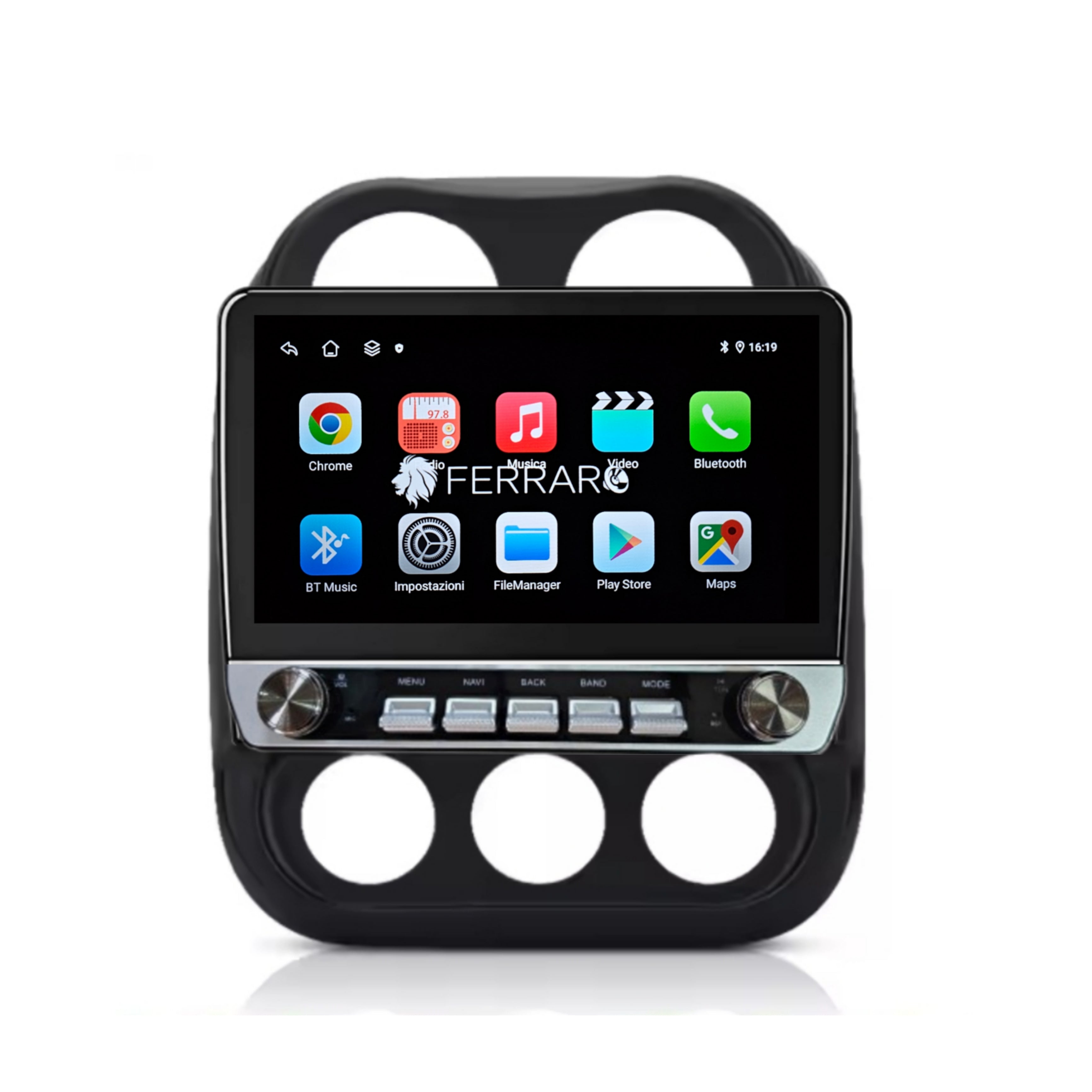 Autoradio per Jeep Compass Patriot 10" | 2011-2017 | Android | Bluetooth | CarPlay | Android Auto | 4/64GB Ram