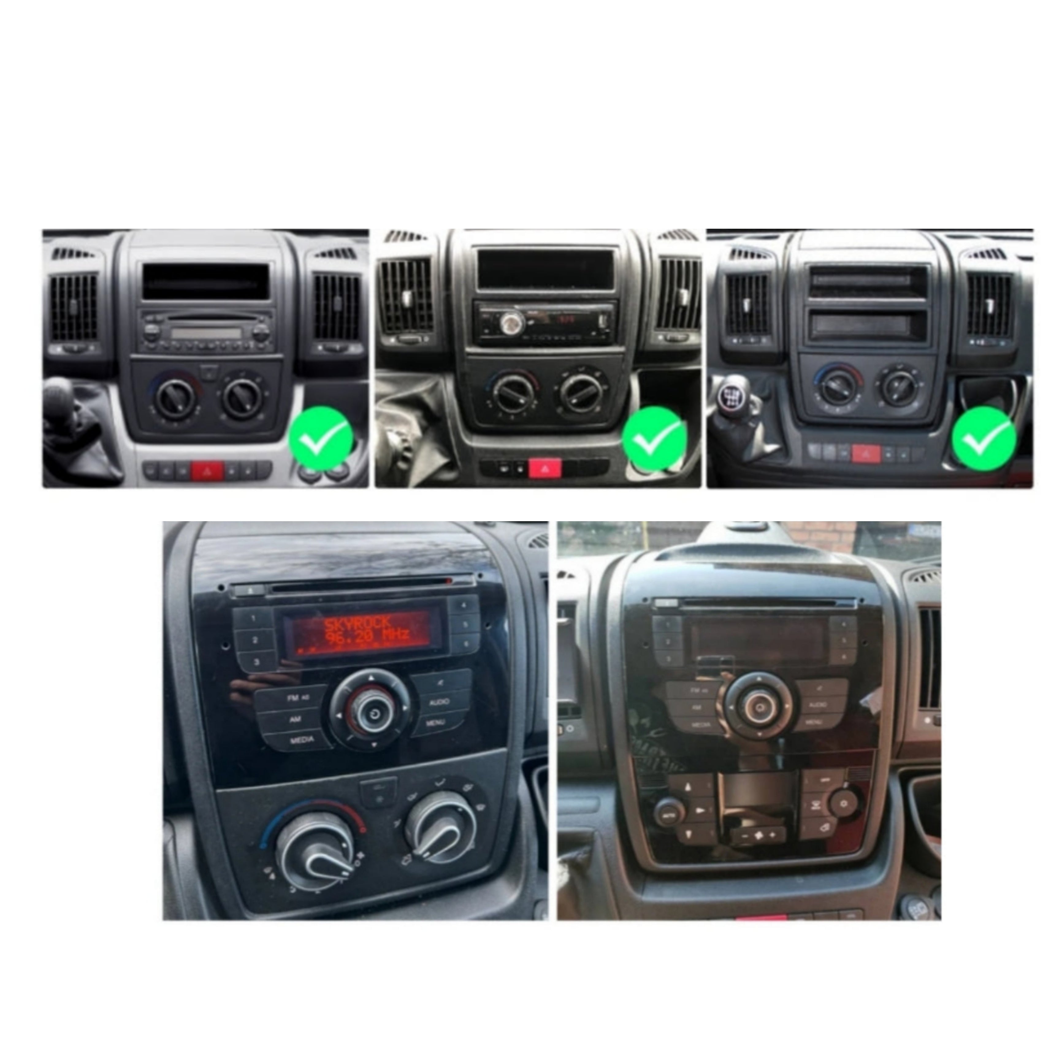 Autoradio per Peugeot Boxer | Citroen Jumper | Fiat Ducato 1Din 9" | 2006-2022 | Android | Bluetooth | Estraibile | CarPlay | Android Auto | 2/4GB Ram