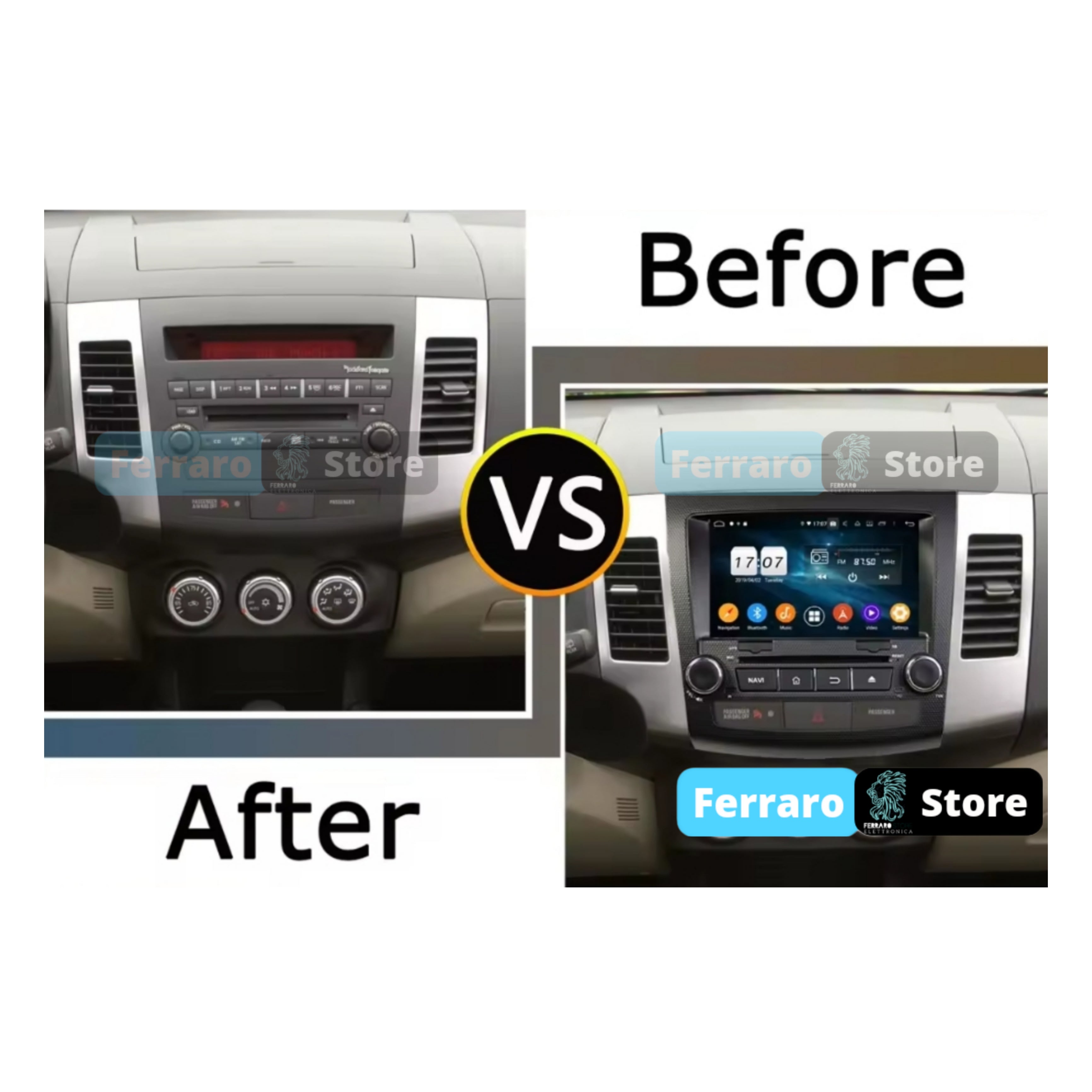(PRENOTA) Autoradio per Peugeot 4007, Mitsubishi Outlander, Citroen C-Crosser 8" (2007-2012) Android, Bluetooth, CarPlay, Android Auto, 4GB/8GB Ram