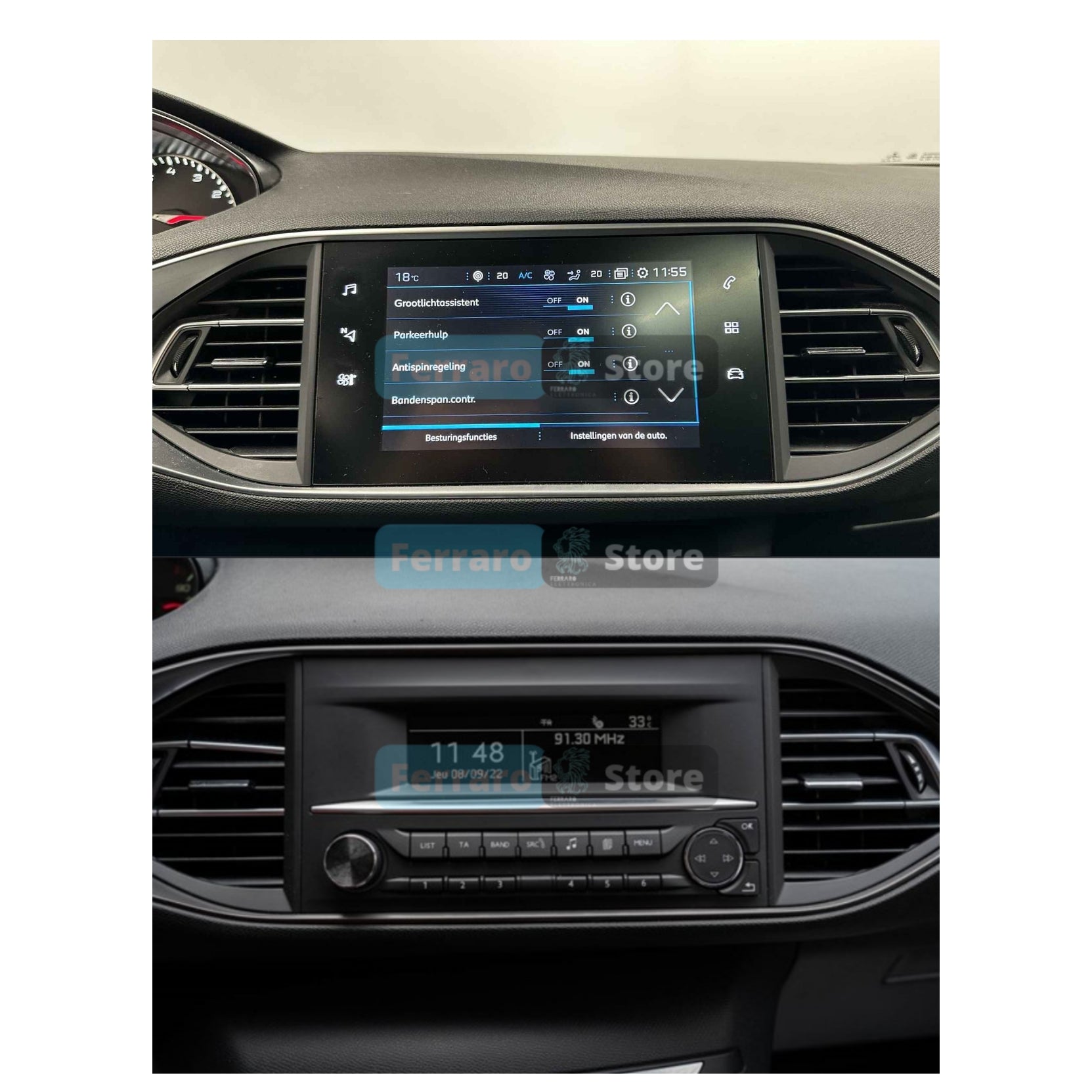 Autoradio per Peugeot 308 | 308s 10.35" | 2013-2021 | Android | Bluetooth | CarPlay | Android Auto | 4/64GB Ram