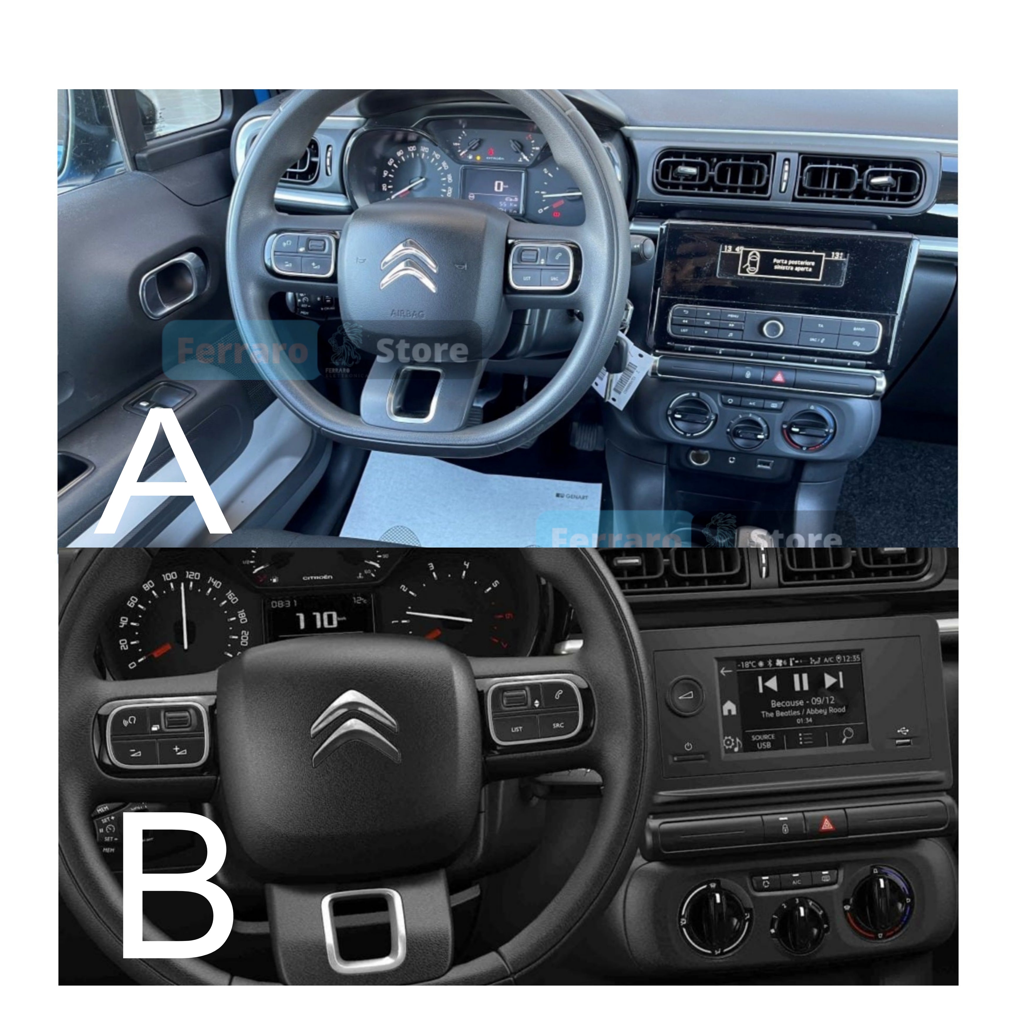 Autoradio per Citroen C3 9" (2016-2024) Android, Bluetooth, CarPlay, Android Auto, 2GB/4GB/6GB/8GB Ram