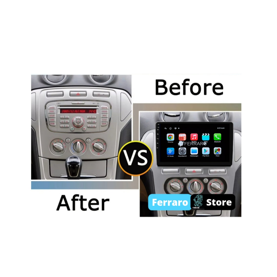 Autoradio per Ford Mondeo 4 10.1" (2007-2010) Android, Bluetooth, CarPlay, Android Auto, 2GB/4GB/8GB Ram