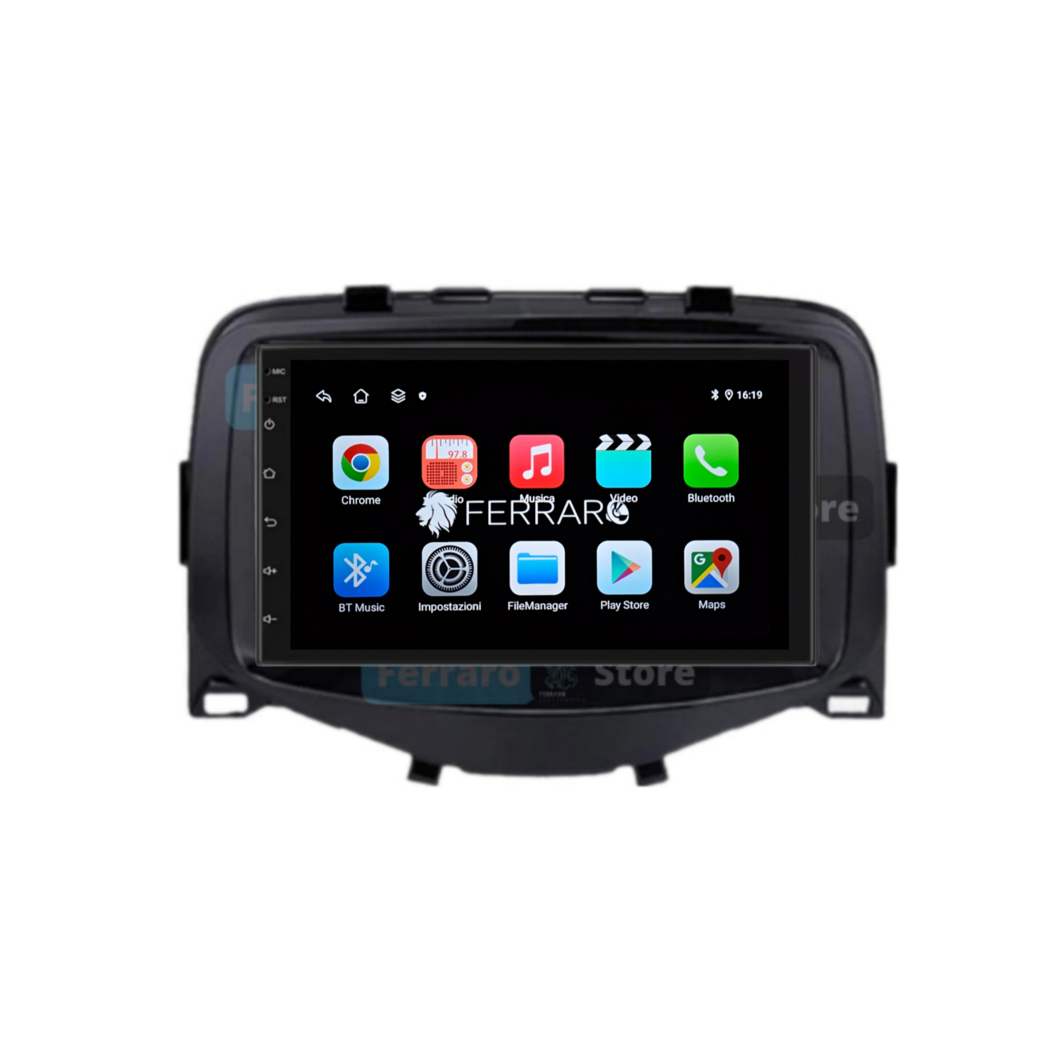 Autoradio per Toyota Aygo, Peugeot 108, Citroen C1 7" (2014-2022) Android, Bluetooth, CarPlay, Android Auto, 2GB/4GB/6GB/8GB Ram