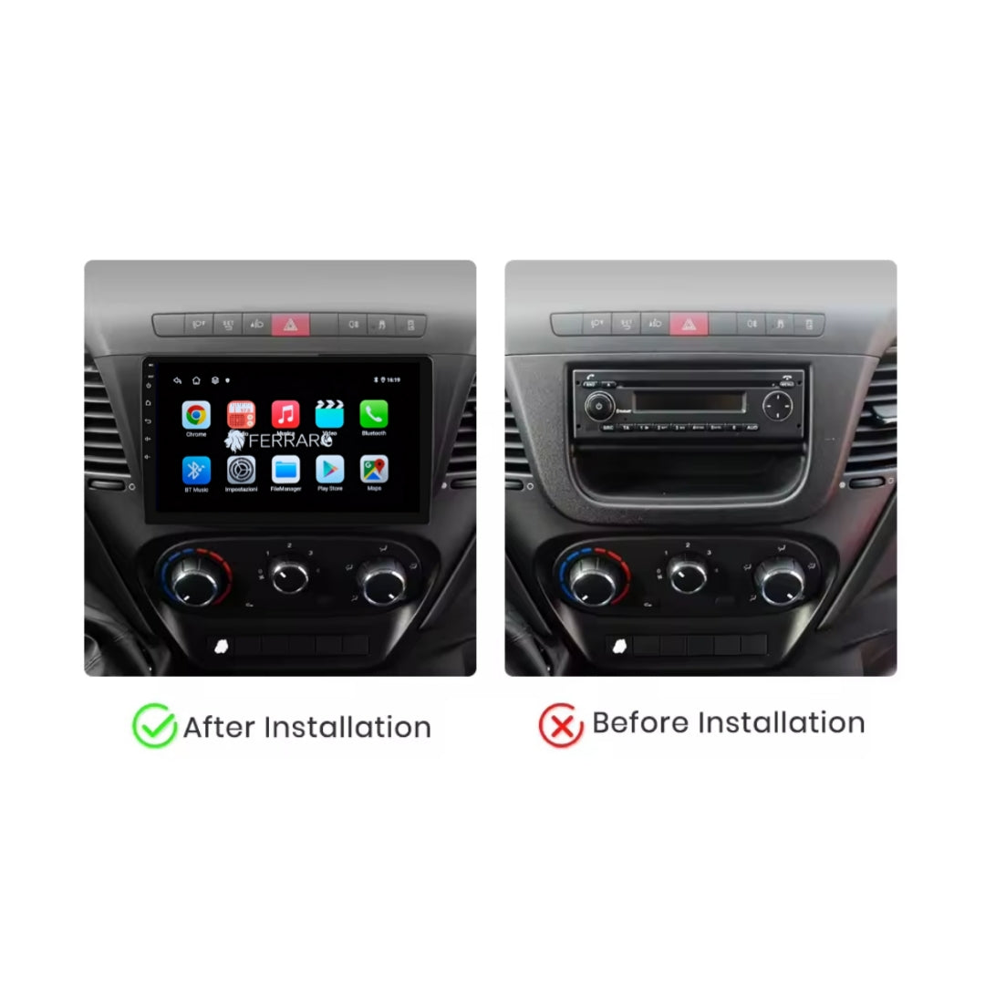 Autoradio per Iveco Daily 9" (2013-2021) Android, Bluetooth, CarPlay, Android Auto, 2GB,4GB,6GB,8GB Ram
