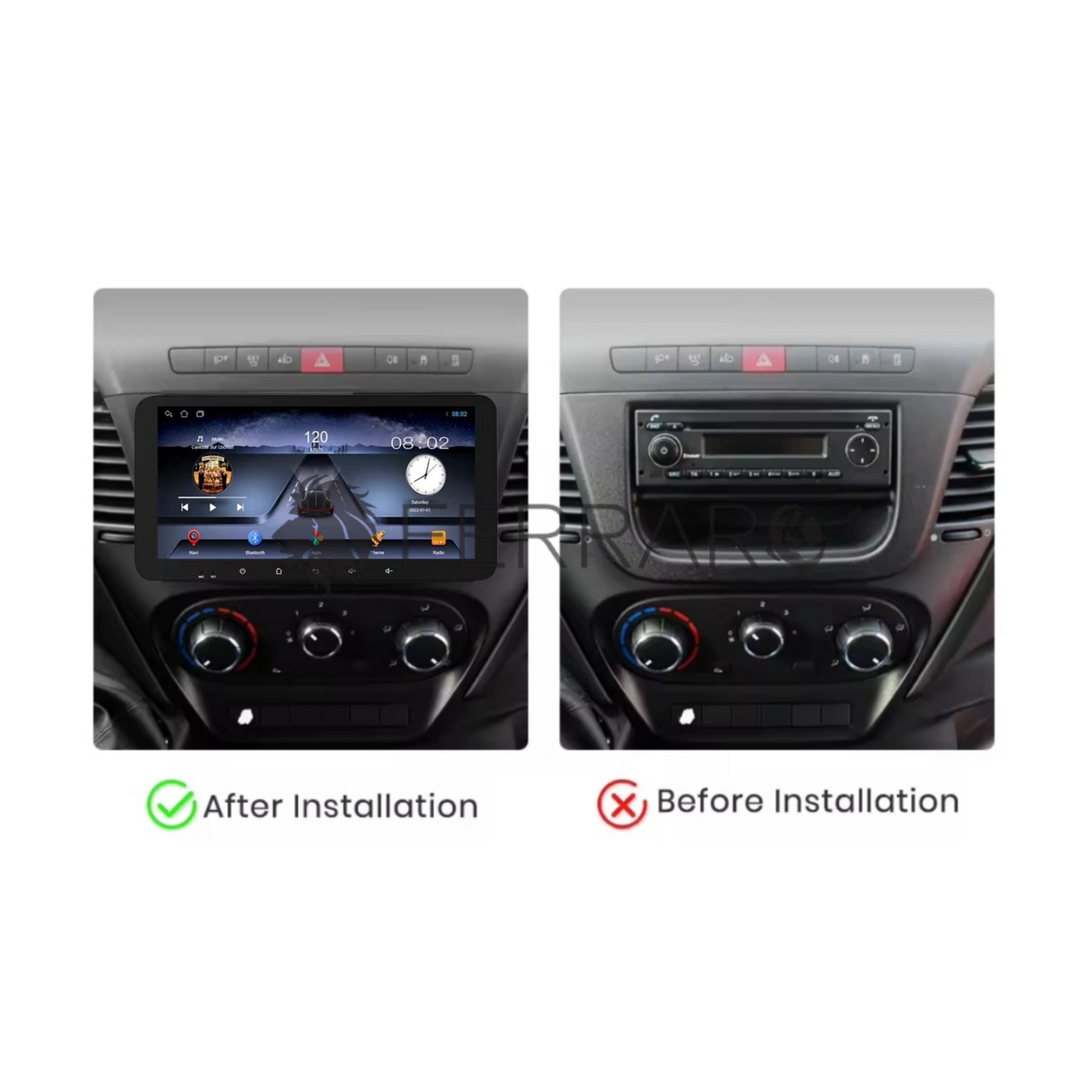 Autoradio per Iveco Daily 10.35" | 2013-2021 | Android | Bluetooth | CarPlay | Android Auto | 4/64GB Ram