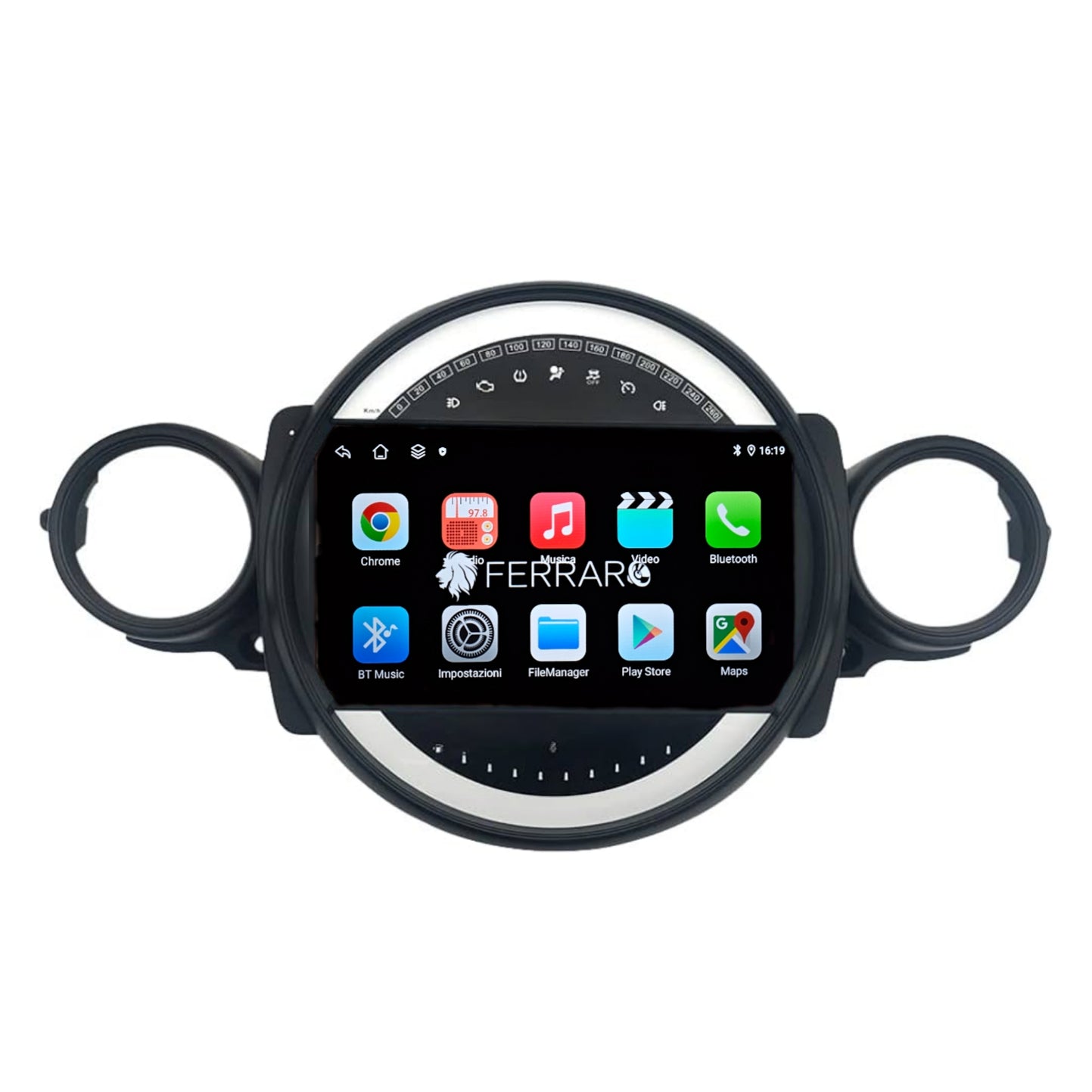 Autoradio per Mini Cooper R51, R56, R57, R58, R60, R61 9" (2007-2014) Android, Bluetooth, CarPlay | Android Auto | 2GB/4GB/6GB/8GB Ram