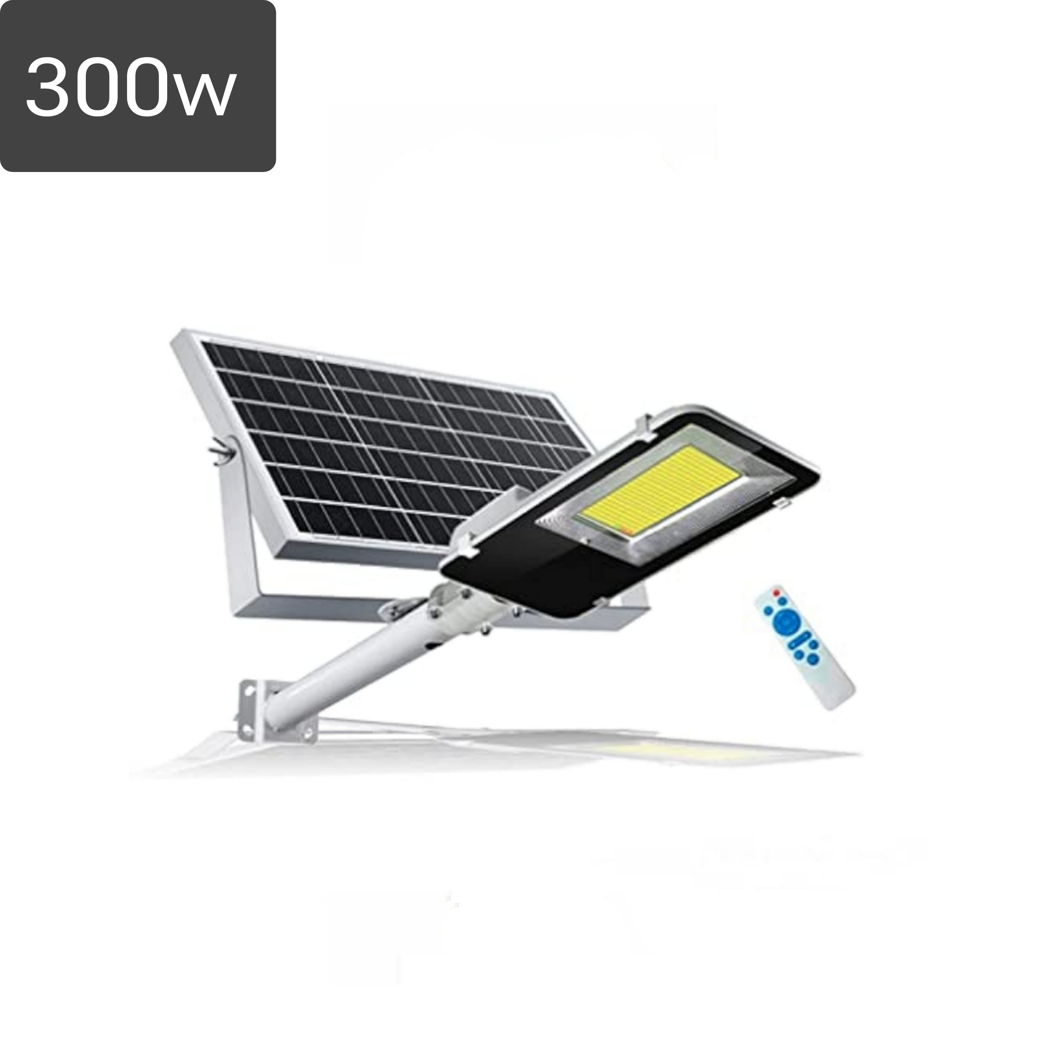 Lampione Solare 300w, IP66, Pannello Solare,Telecomando, Luce Fredda, Crepuscolare.