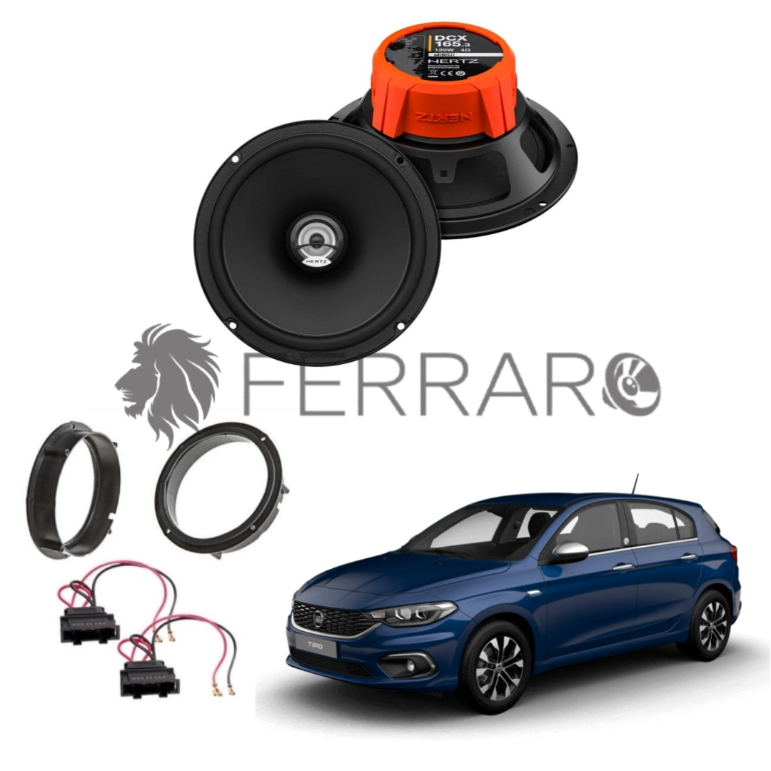 Hertz Kit 2 Casse, DCX 165.3, Anteriori per Fiat Tipo II dal 2015>