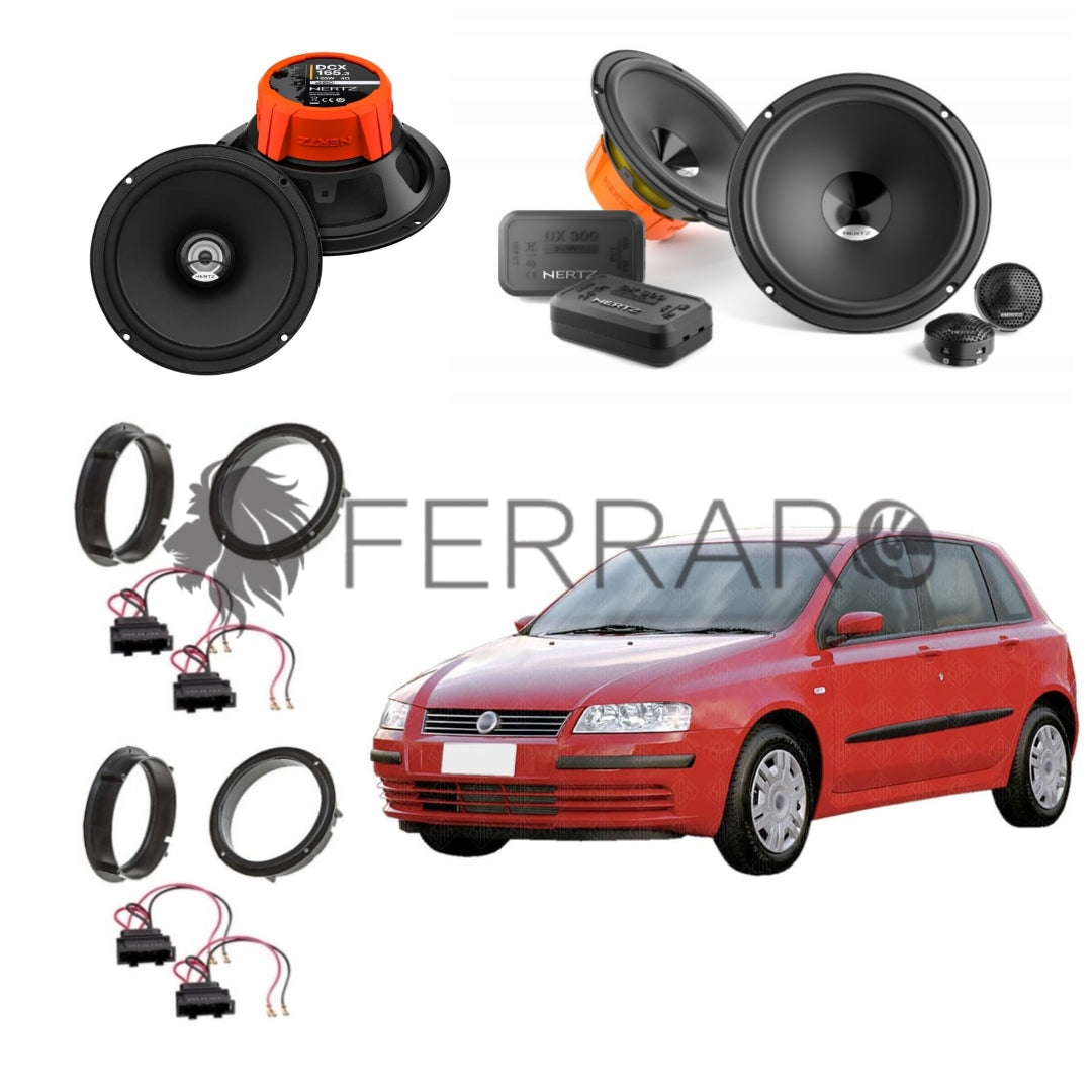 Hertz Kit 6 Casse | DSK 165.3 | DCX 165.3 | Ant/Post | Fiat Stilo 5 Porte
