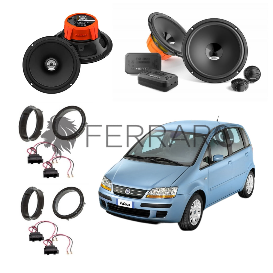 Hertz Kit 6 Casse | DSK 165.3 | DCX 165.3 | Ant/Post | Fiat Idea