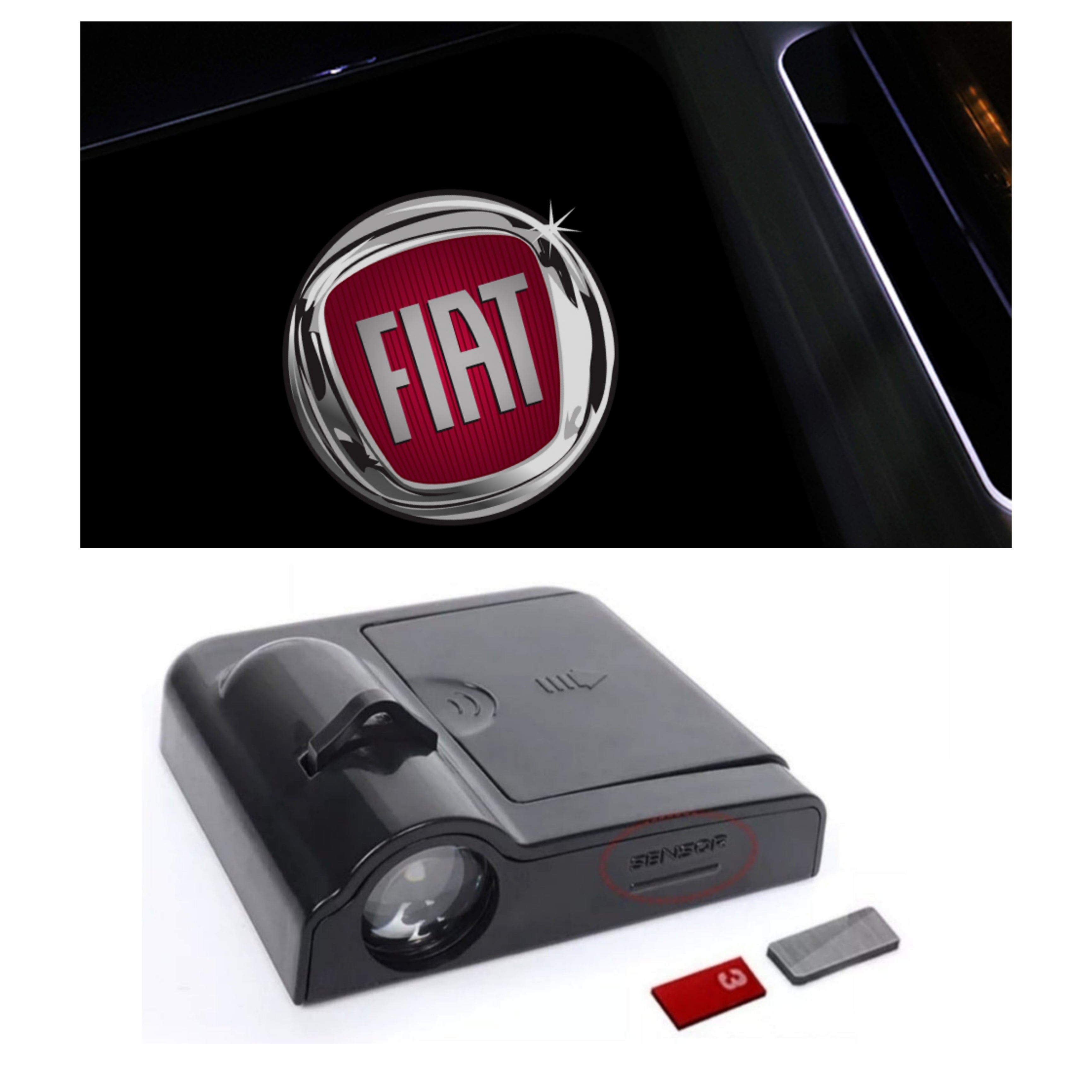 Luce Cortesia Fiat, Universale, Adesivo, Batteria (NO INCL.)