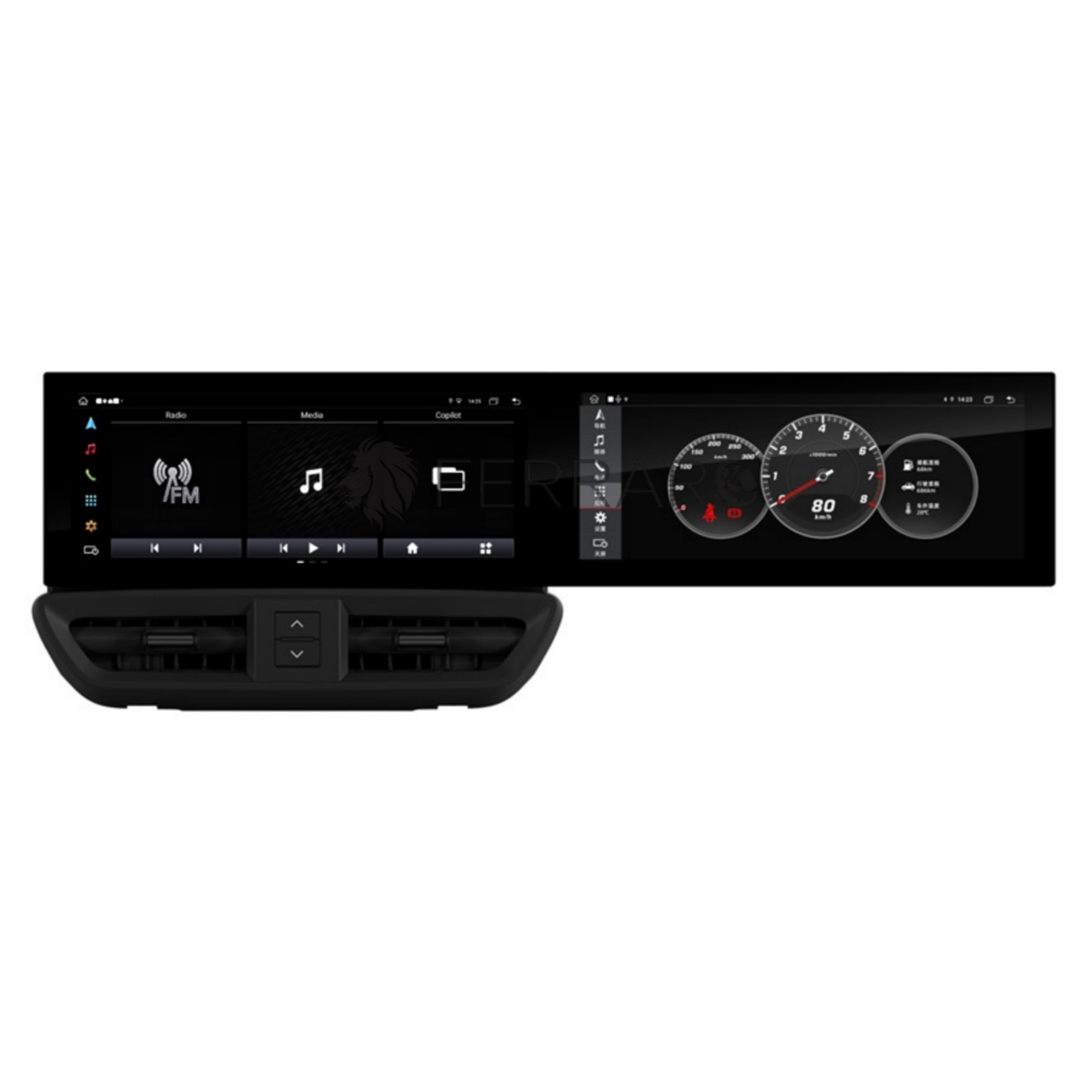 (PRENOTA) Autoradio per Porsche Cayenne 12.3" + 12.3" (2010-2017) Android, Bluetooth, CarPlay, Android Auto, 8/128GB Ram