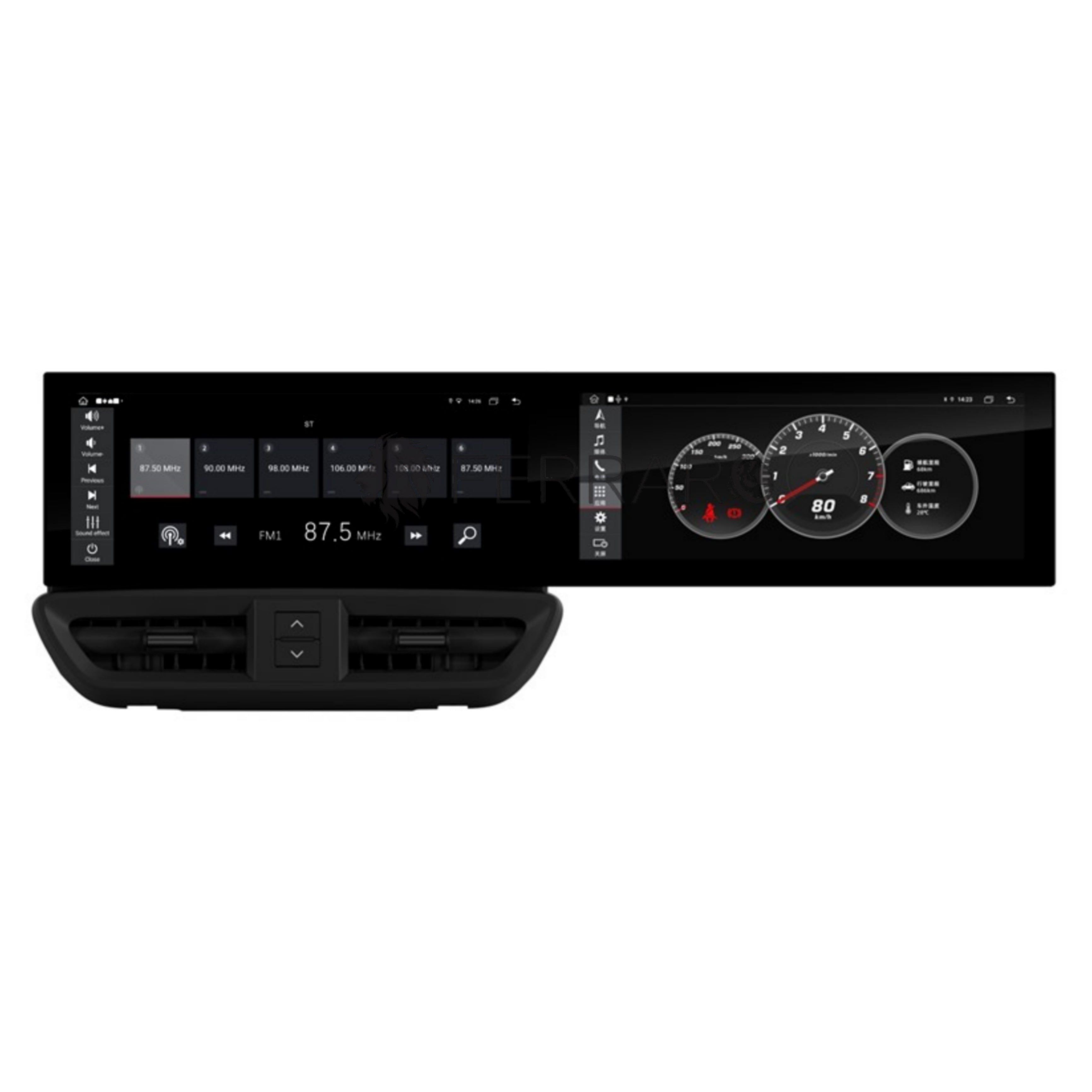 (PRENOTA) Autoradio per Porsche Cayenne 12.3" + 12.3" (2010-2017) Android, Bluetooth, CarPlay, Android Auto, 8/128GB Ram