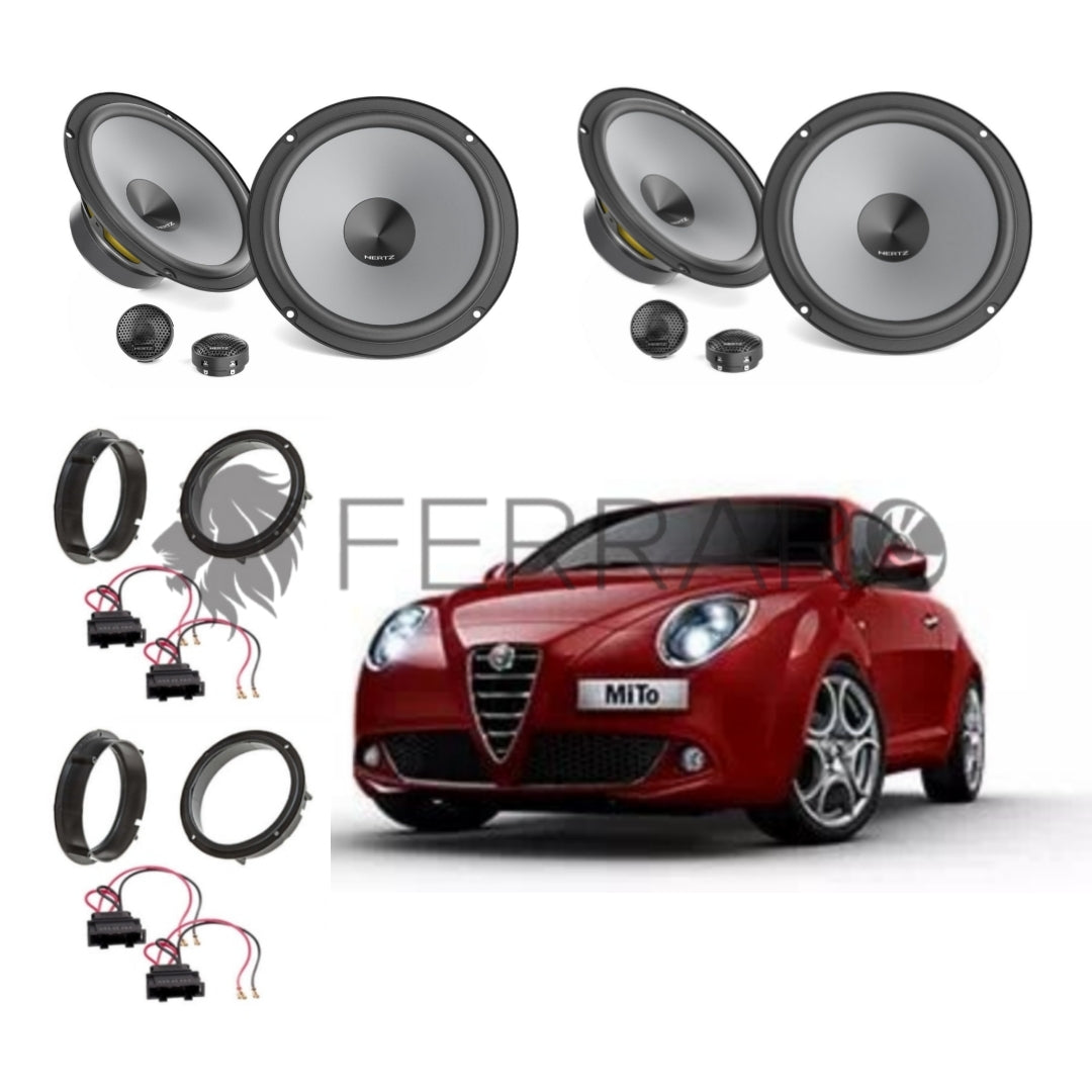 Hertz Kit 8 Casse, K 165, Ant/Post, Alfa Romeo Mito