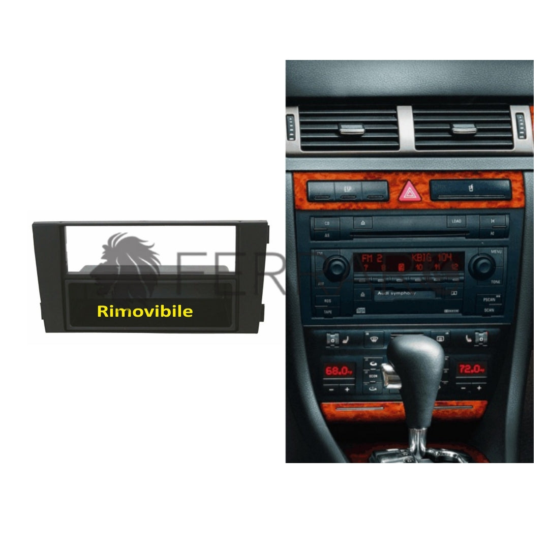Kit Mascherina 1DIN con Cassetto per Audi A6 (2002-2006)