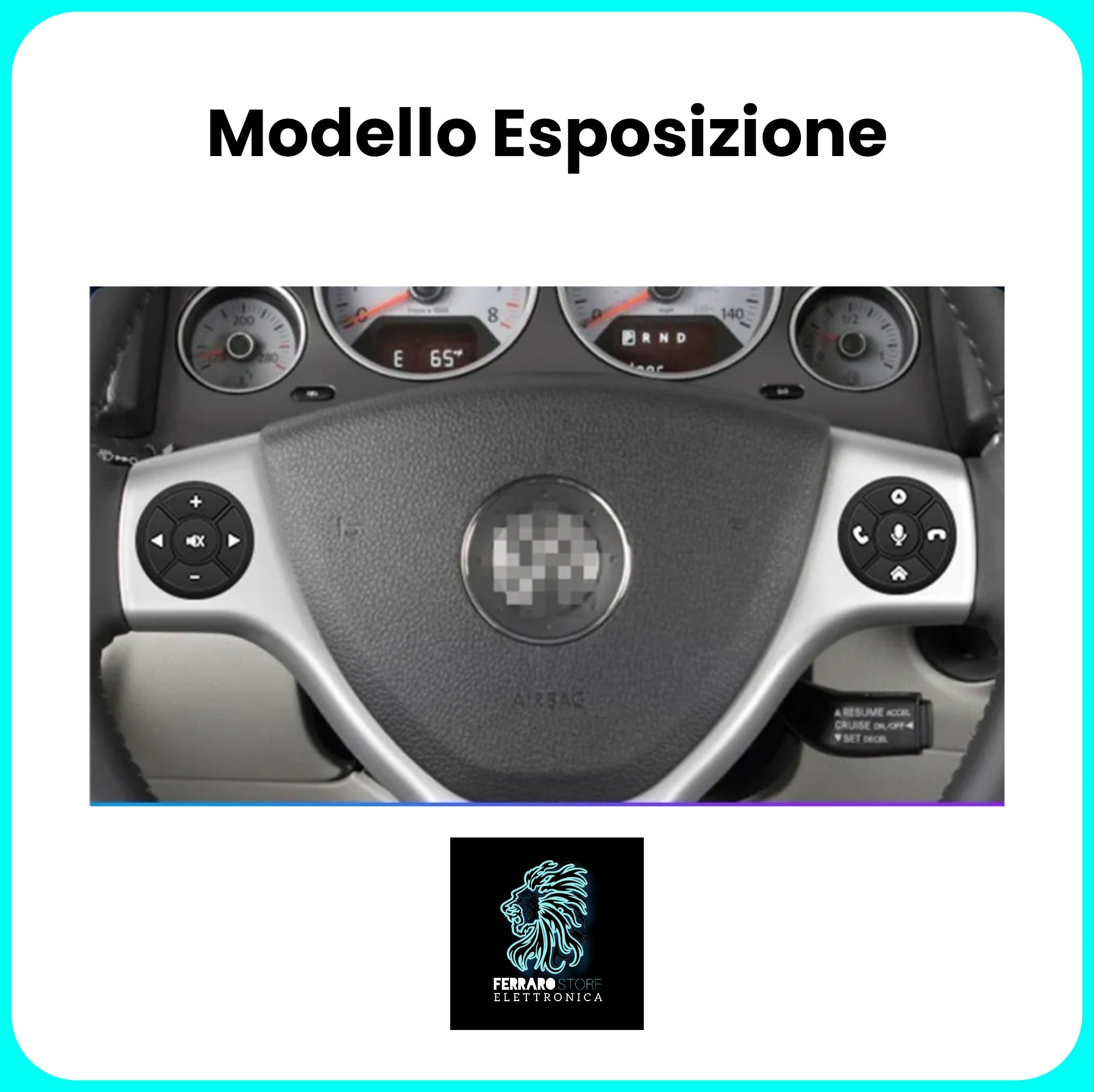 Comandi al volante, Controllo del Volante Wireless per Autoradio Universale Android, Forma di Tazza, con Luce