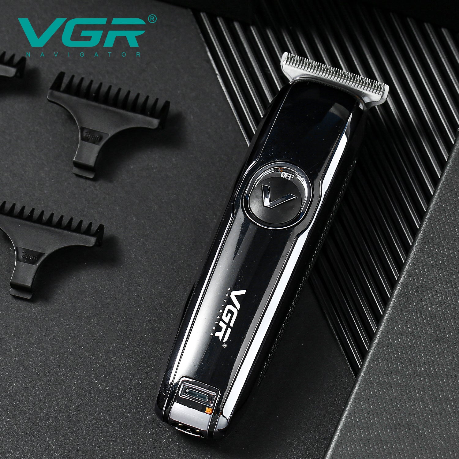VGR Rasoio Professionale | Ricaricabile | Lama Accaio | Ricaricabile | Testine | V-168