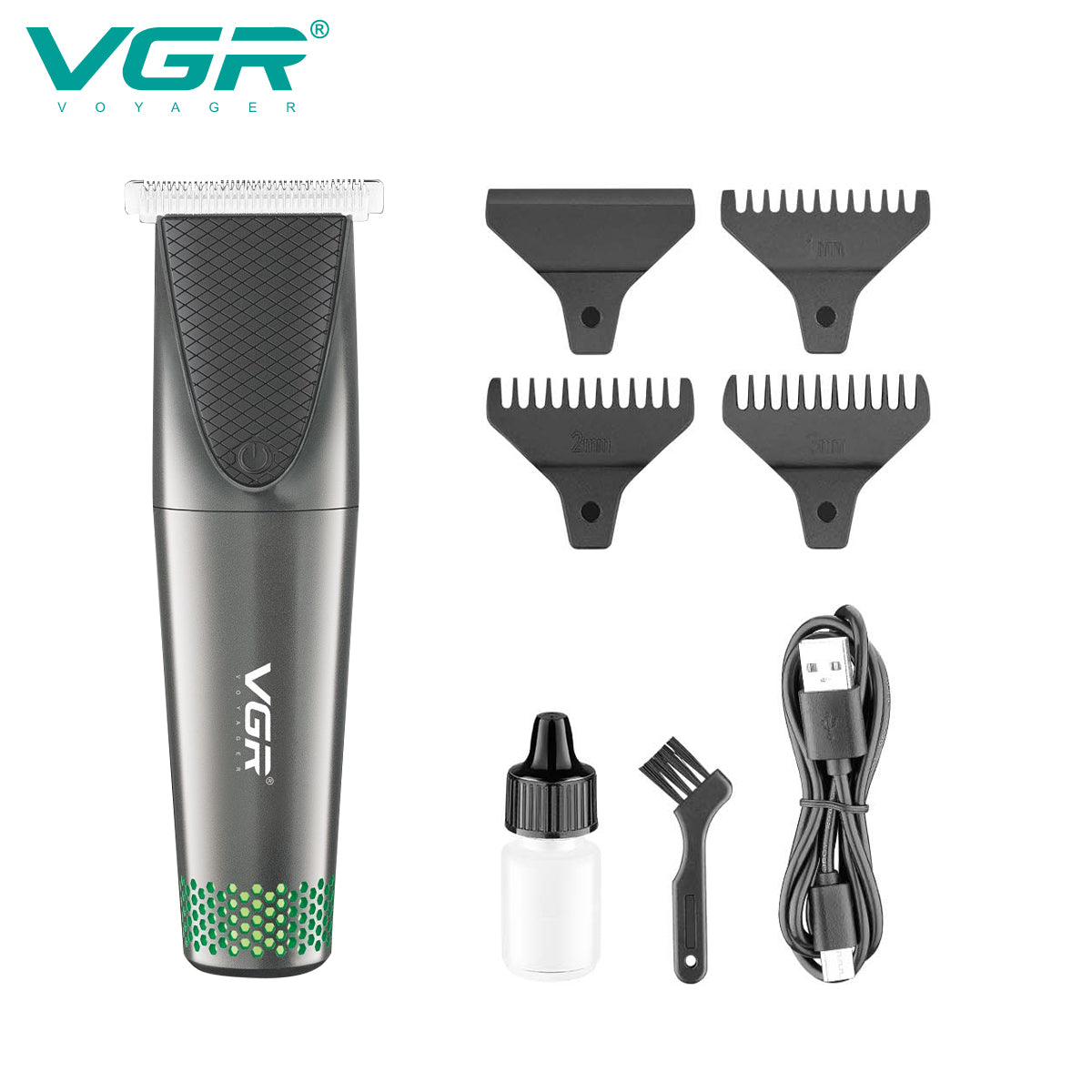 VGR Rasoio Capelli | Barba Elettronico | Senza Fili | USB | Ricaricabile | V-925
