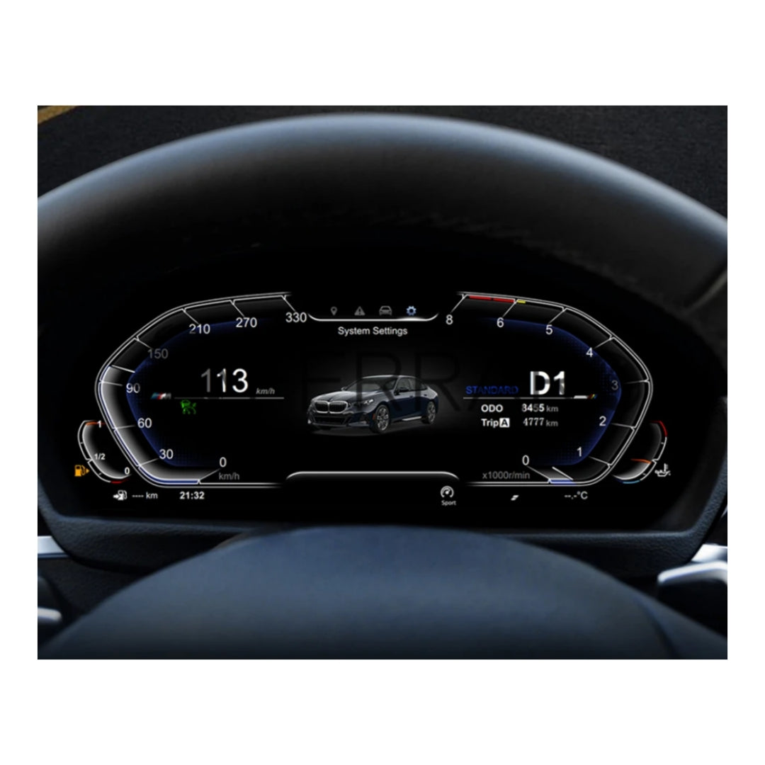 (PRENOTA) Virtual Cockpit 12.3" per BMW Serie 7, F01, F02, F03, F04 (2009-2016), HD Ultra, CarPlay e Android Auto